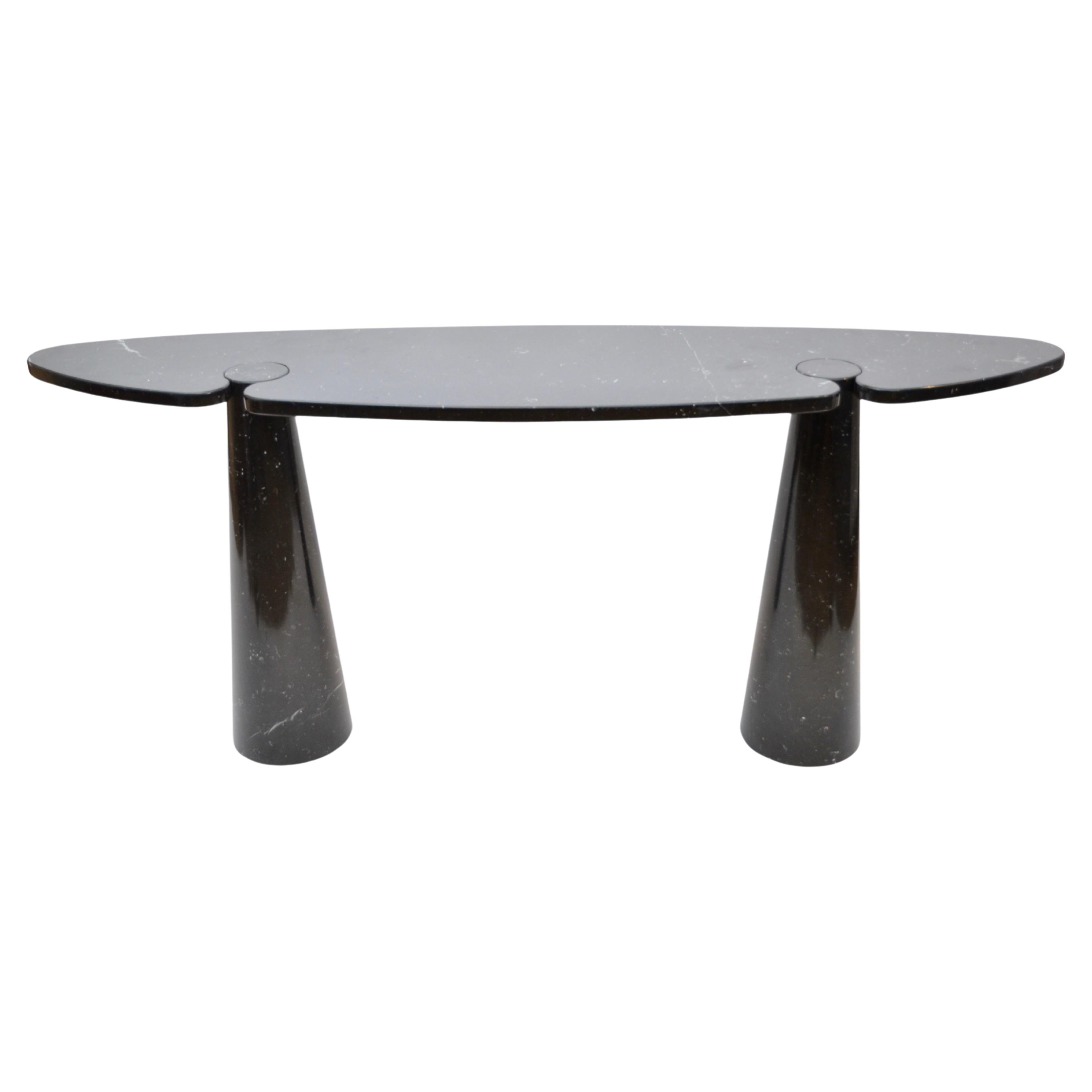 Angelo Mangiarotti for Skipper Black Marquina Marble "Eros" Side Table