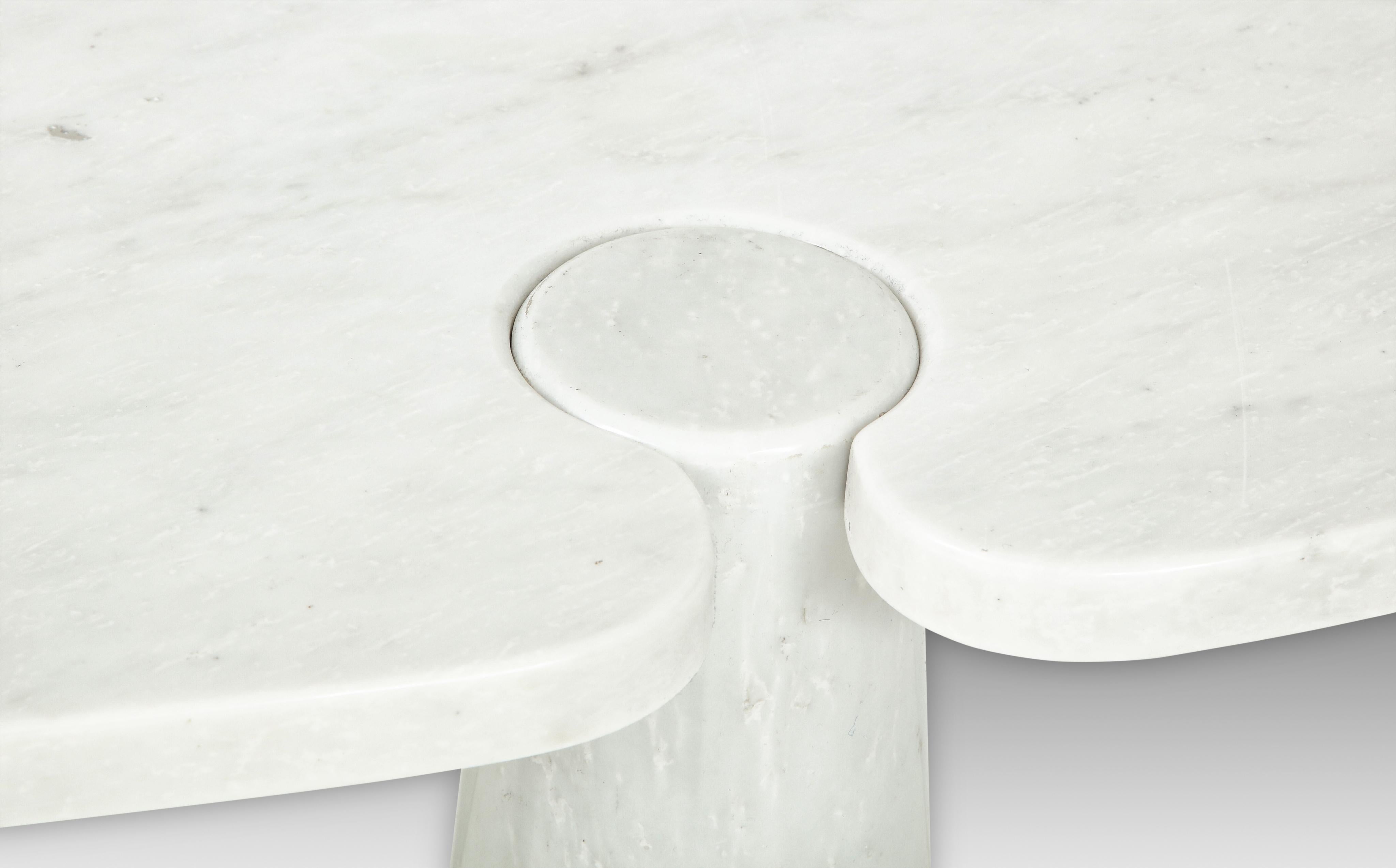 Angelo Mangiarotti for Skipper Carrara Marble Console 1