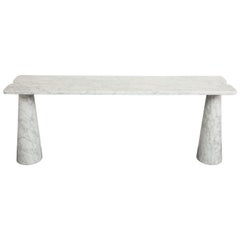 Angelo Mangiarotti for Skipper Carrara Marble Console