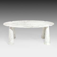 Angelo Mangiarotti for Skipper Carrara Marble Dining Table from Eros Series 1971