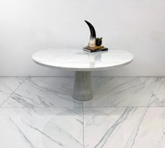 Angelo Mangiarotti for Skipper, Carrara Marble Eros Dining Table, 1970's