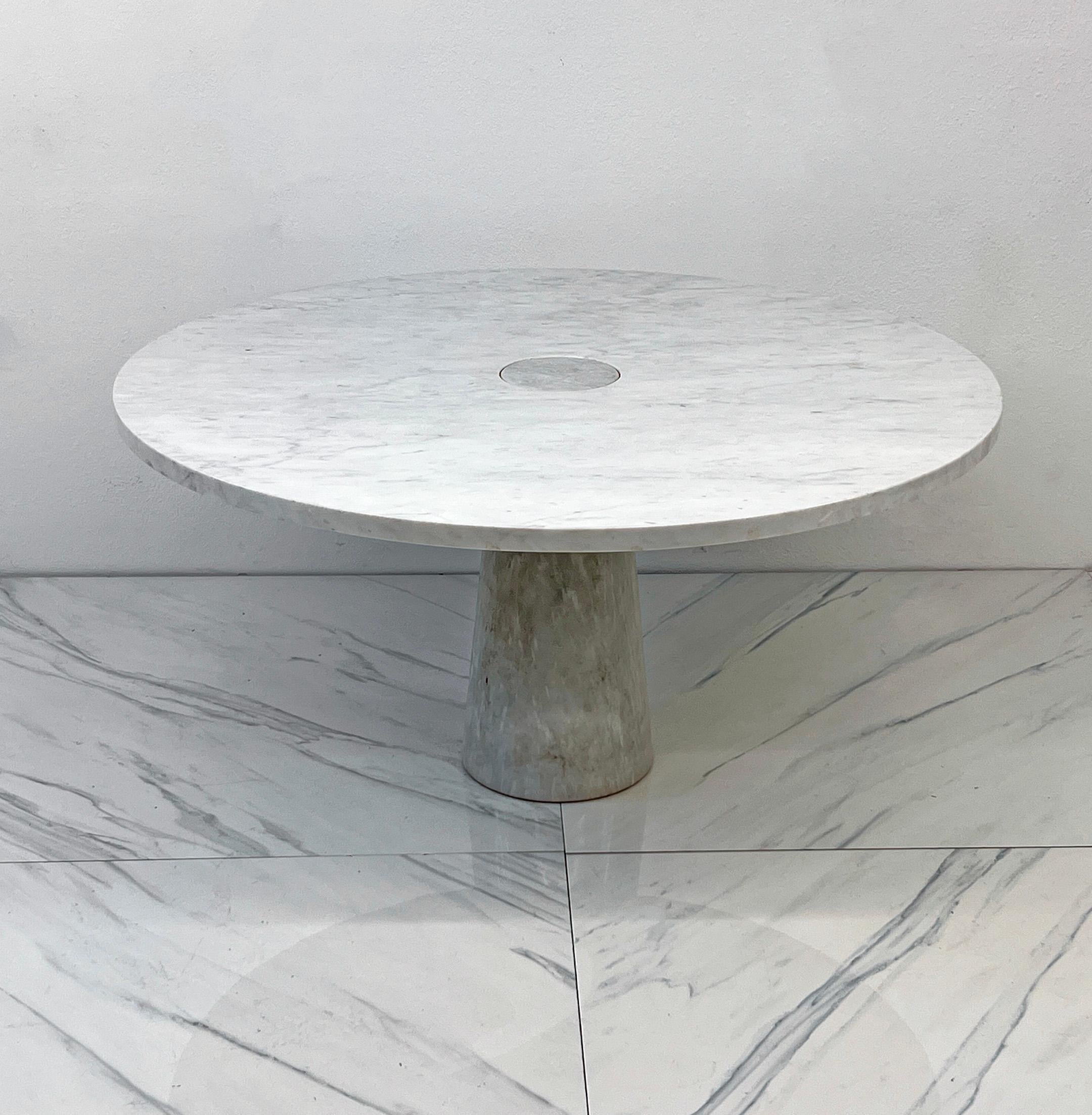 Angelo Mangiarotti pour Skipper, table de salle à manger Eros en marbre de Carrare, années 1970 Bon état - En vente à Culver City, CA