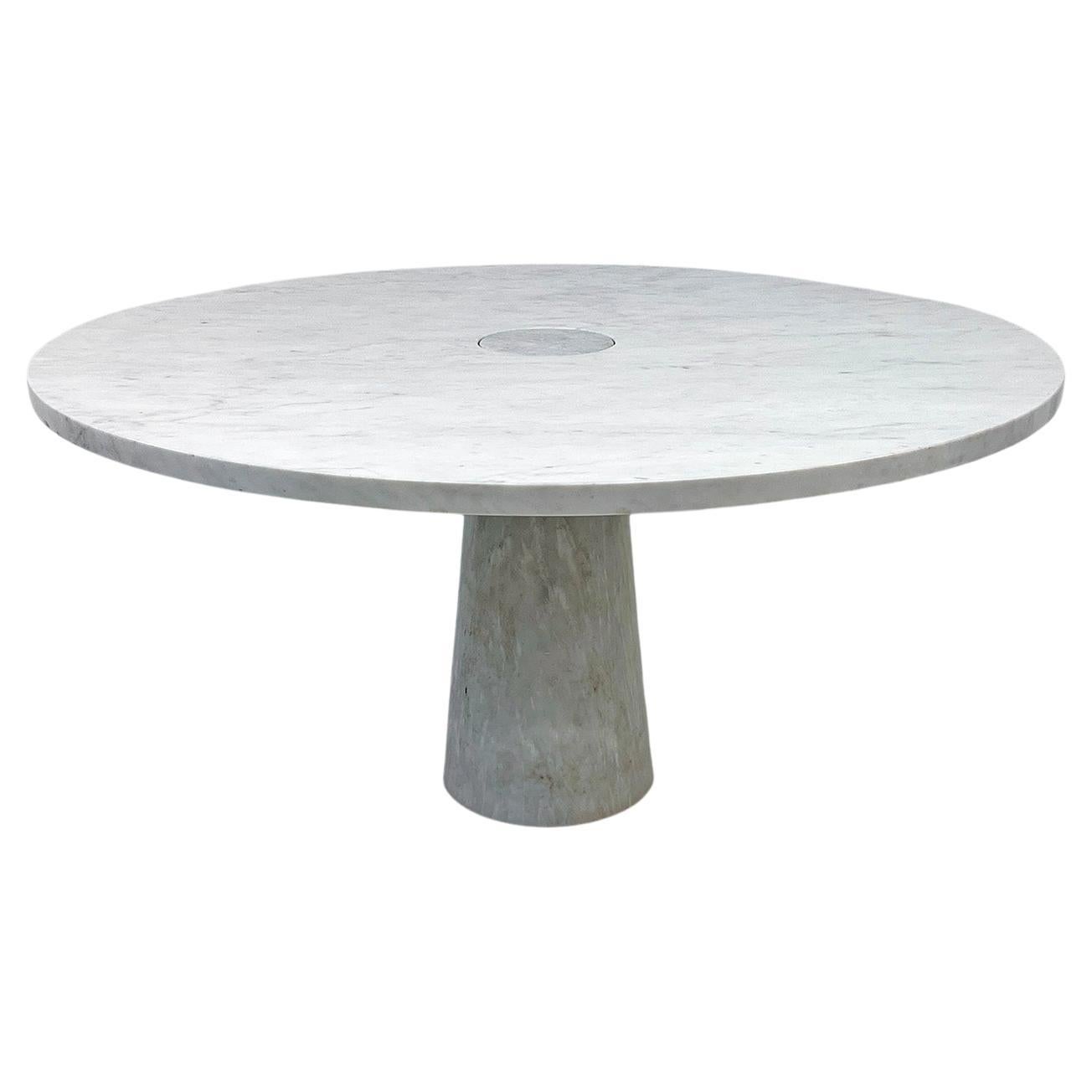Angelo Mangiarotti for Skipper, Carrara Marble Eros Dining Table, 1970's