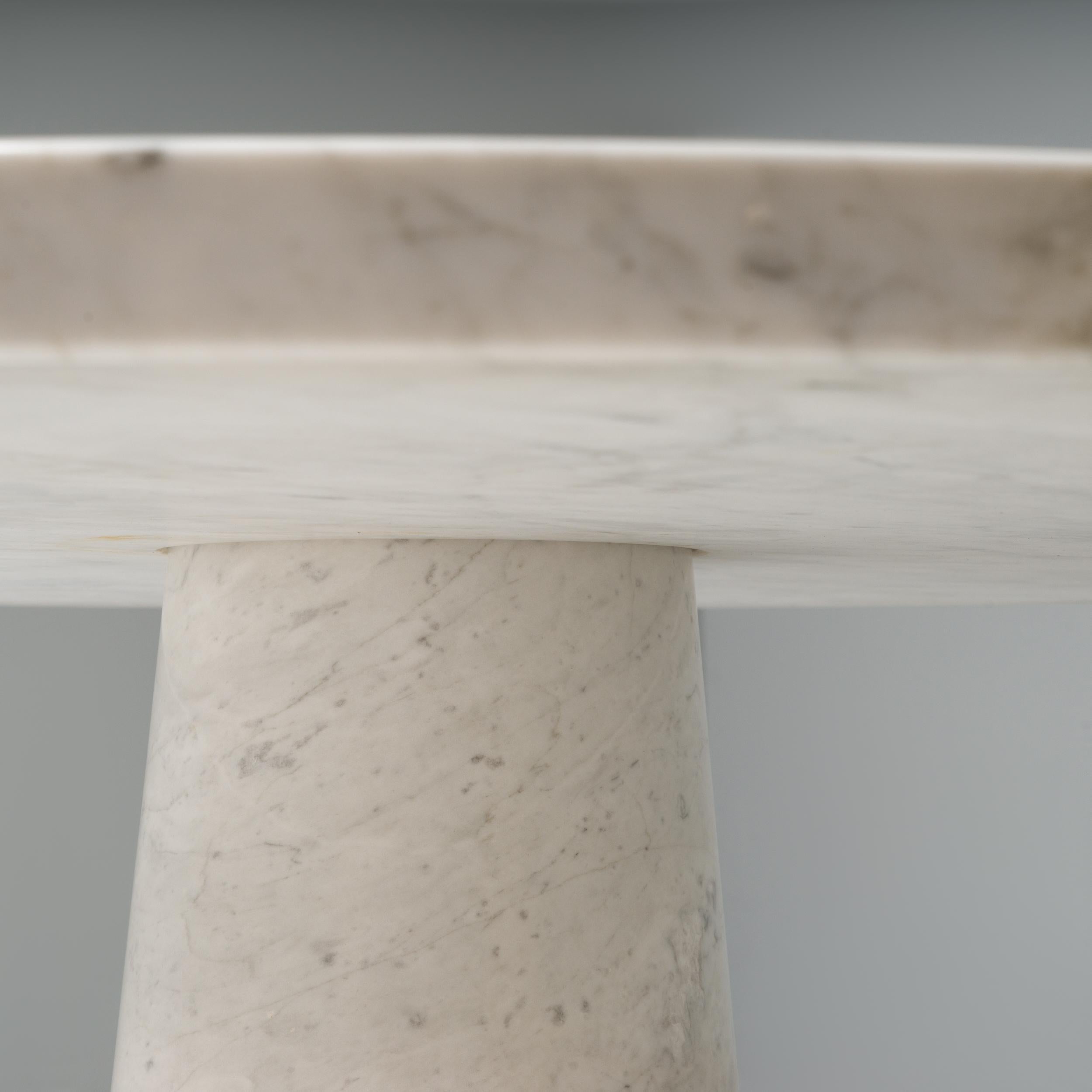 Angelo Mangiarotti for Skipper Carrara Marble M1 T70 Round Dining Table, 1960s 1