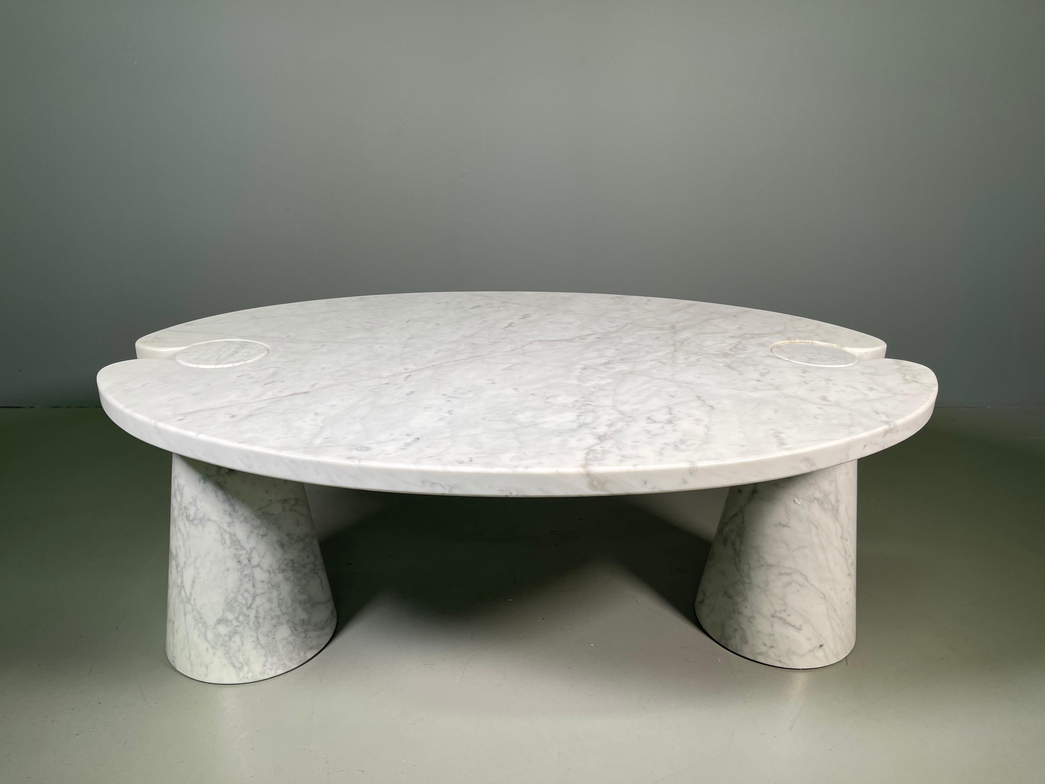 Mid-Century Modern Angelo Mangiarotti for Skipper Carrara Side Coffee Table