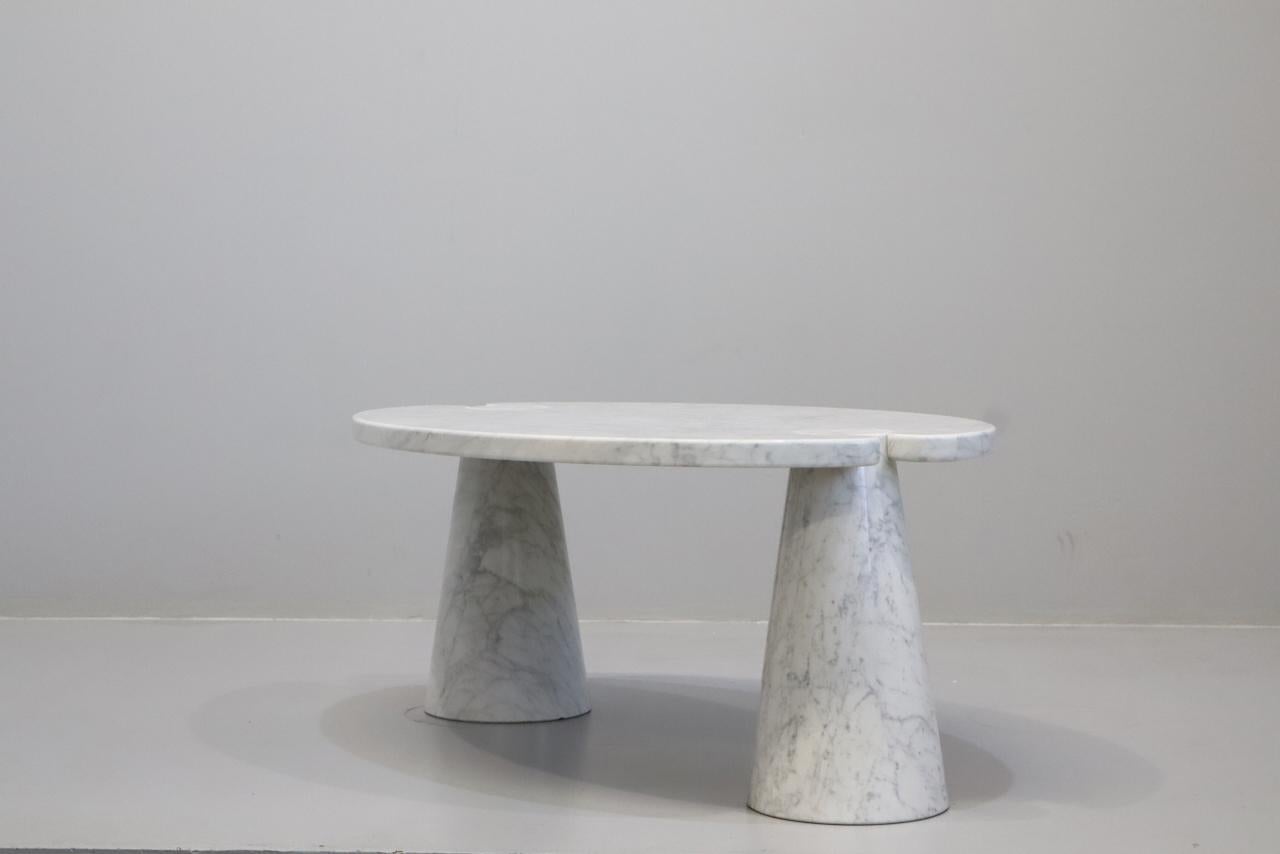 Mid-Century Modern Angelo Mangiarotti for Skipper Carrara Side Coffee Table For Sale