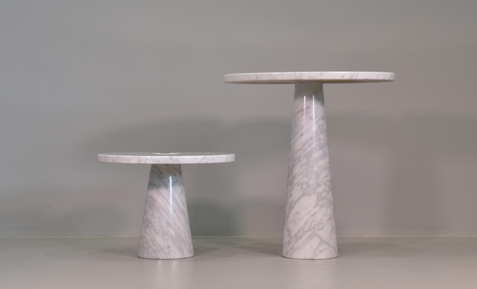 Mid-Century Modern Angelo Mangiarotti for Skipper Carrara Side Table For Sale