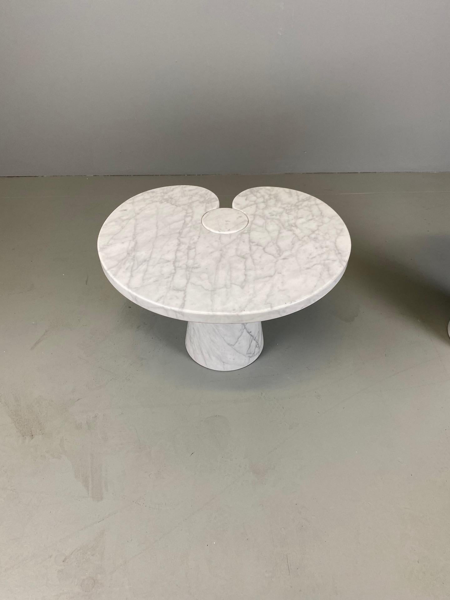 Angelo Mangiarotti for Skipper Carrara Side Table In Excellent Condition In Rovereta, Repubblica di San Marino