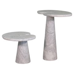 Vintage Angelo Mangiarotti for Skipper Carrara Side Table