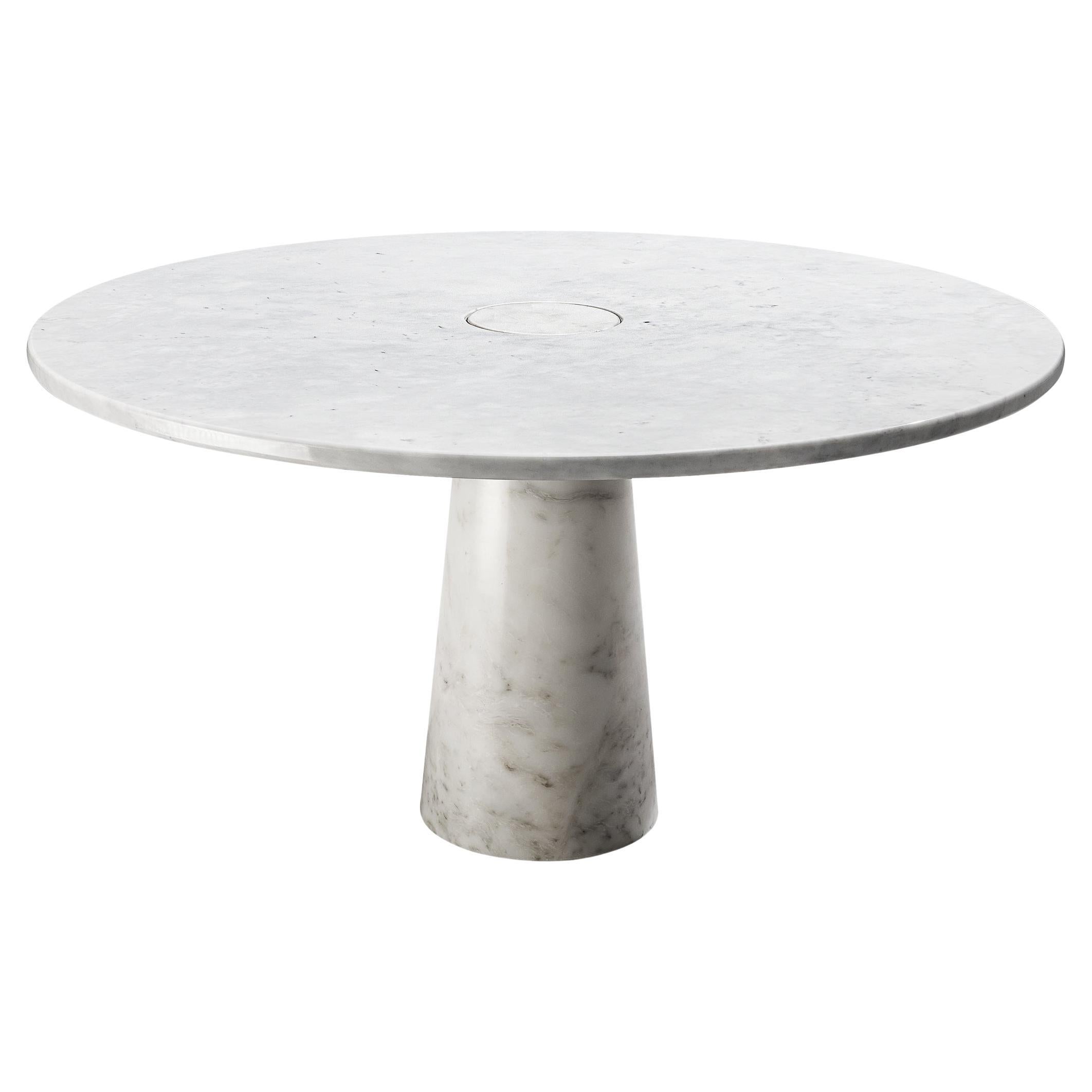 Angelo Mangiarotti pour Skipper Table de salle à manger 'Eros' en marbre de Carrare  en vente