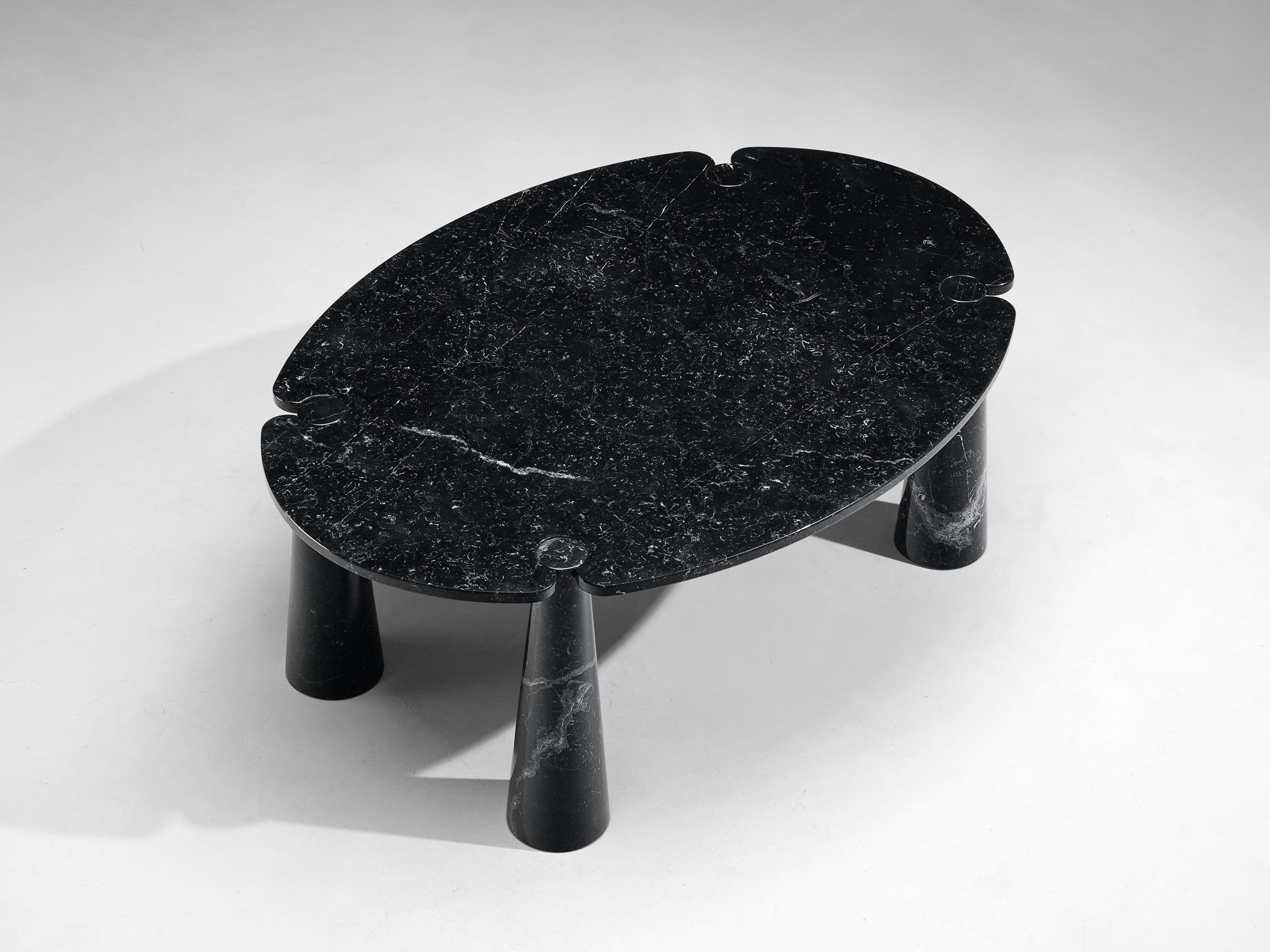 Italian Angelo Mangiarotti for Skipper 'Eros' Dining Table in Marquina Marble  For Sale