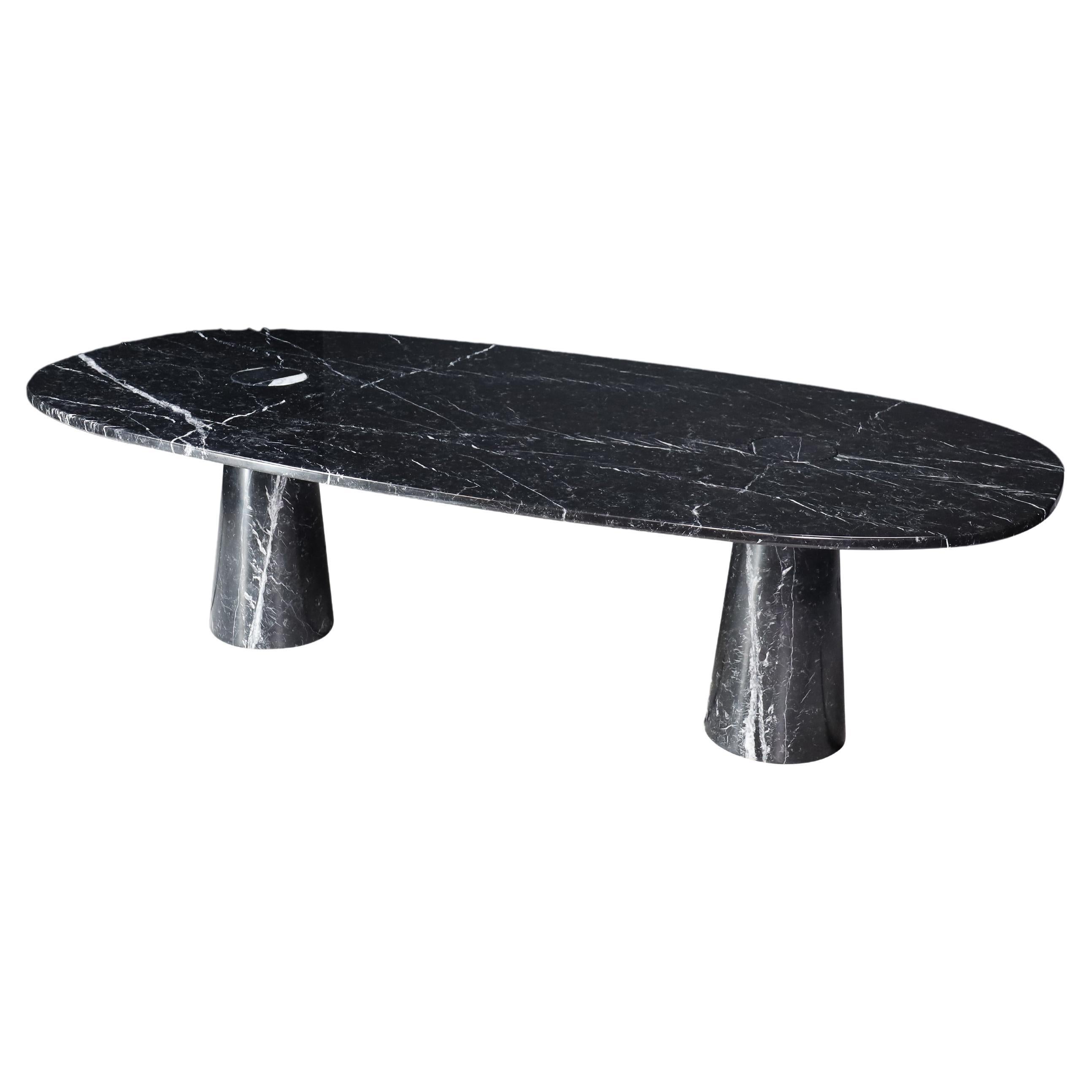 Angelo Mangiarotti for Skipper 'Eros' Large Oval dining table or Executive Desk. For Sale