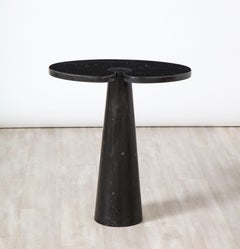 Angelo Mangiarotti for Skipper 'Eros' Nero Marquina Tall Marble Side Table