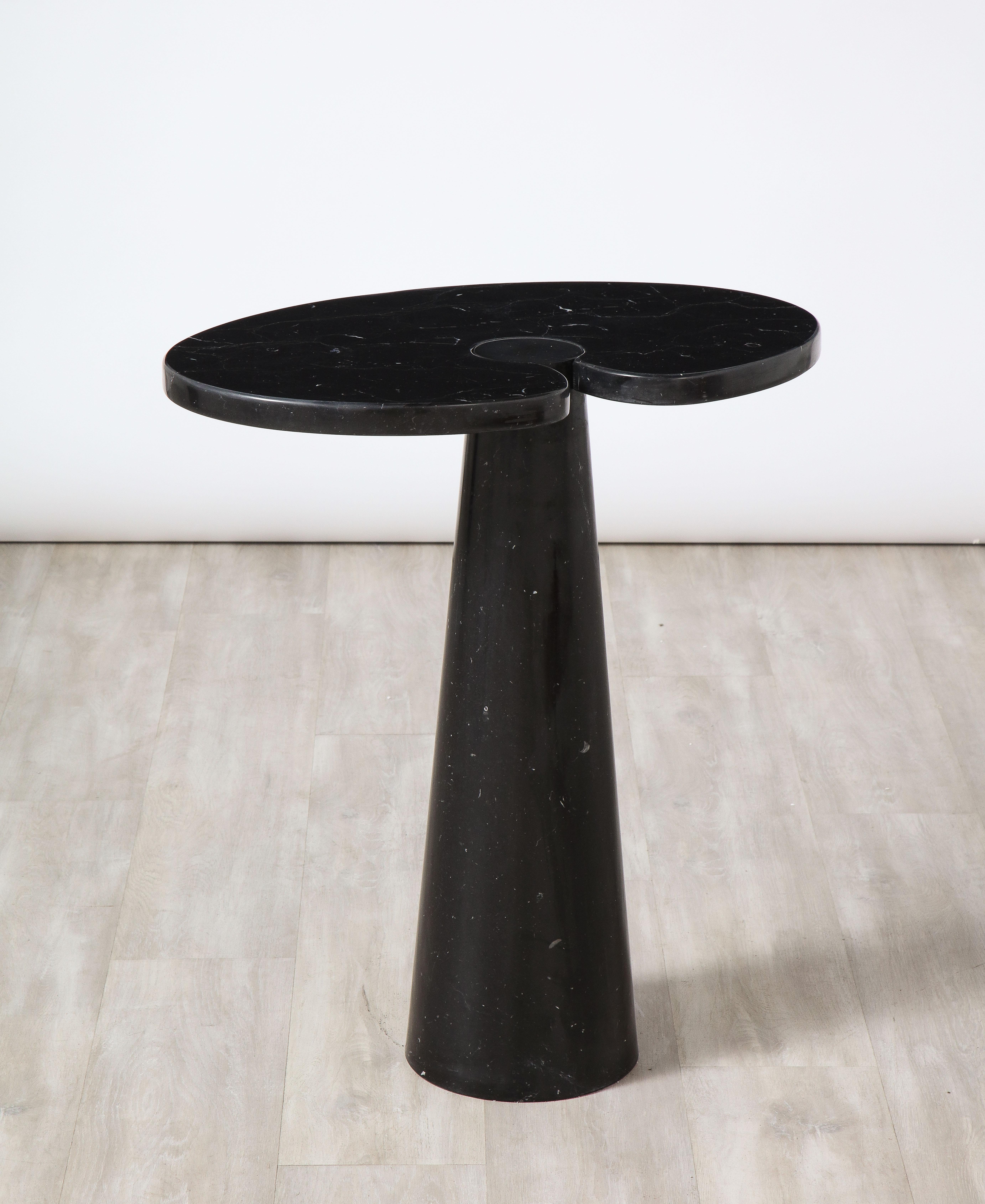 Angelo Mangiarotti for Skipper 'Eros' Nero Marquina Tall Marble Side Table 3