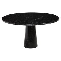 Angelo Mangiarotti for Skipper "Eros" Nero Marquina Marble Dining Table, 1971