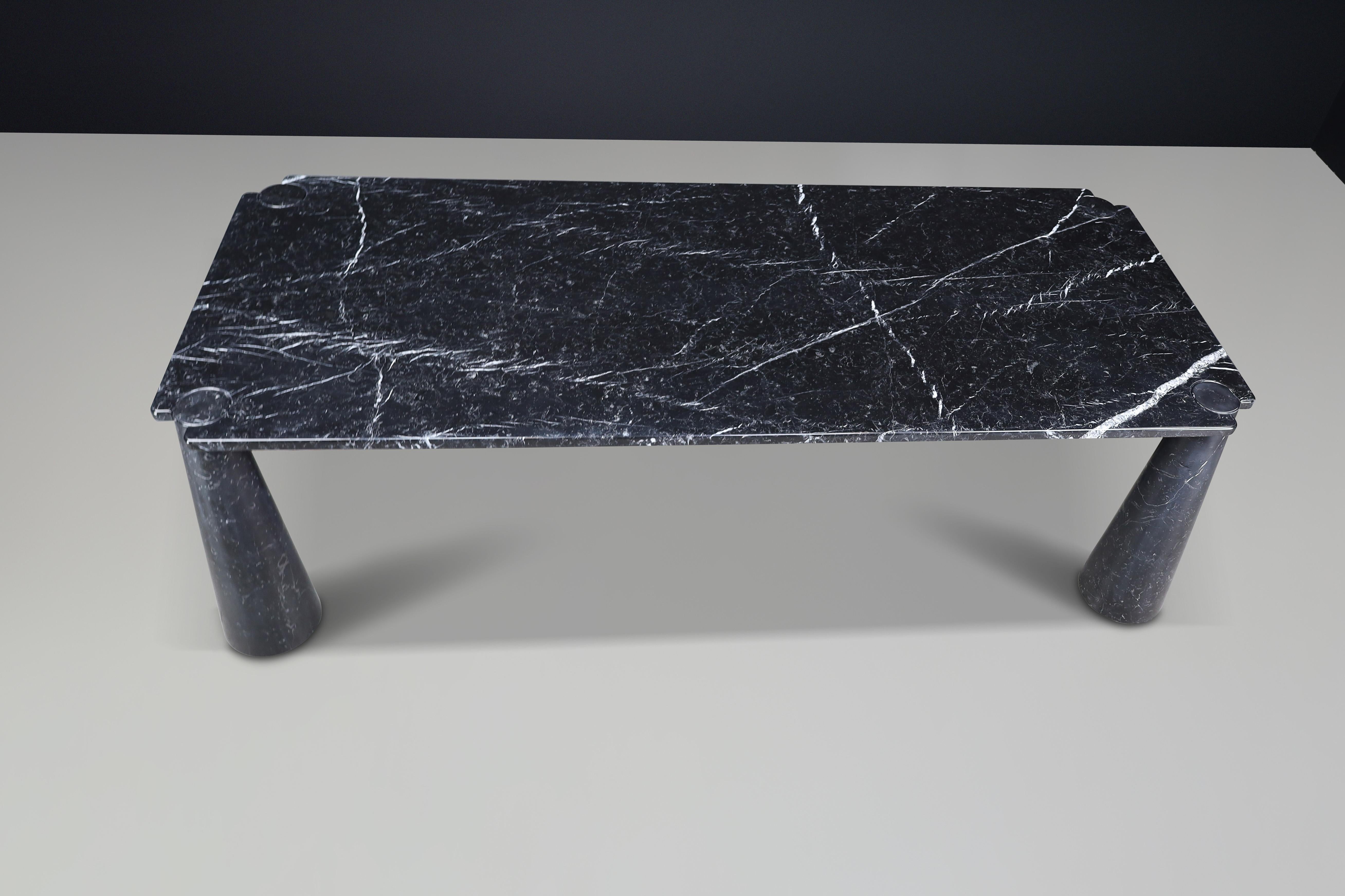 Angelo Mangiarotti for Skipper Eros Rectangular Dining table- Executive desk For Sale 4