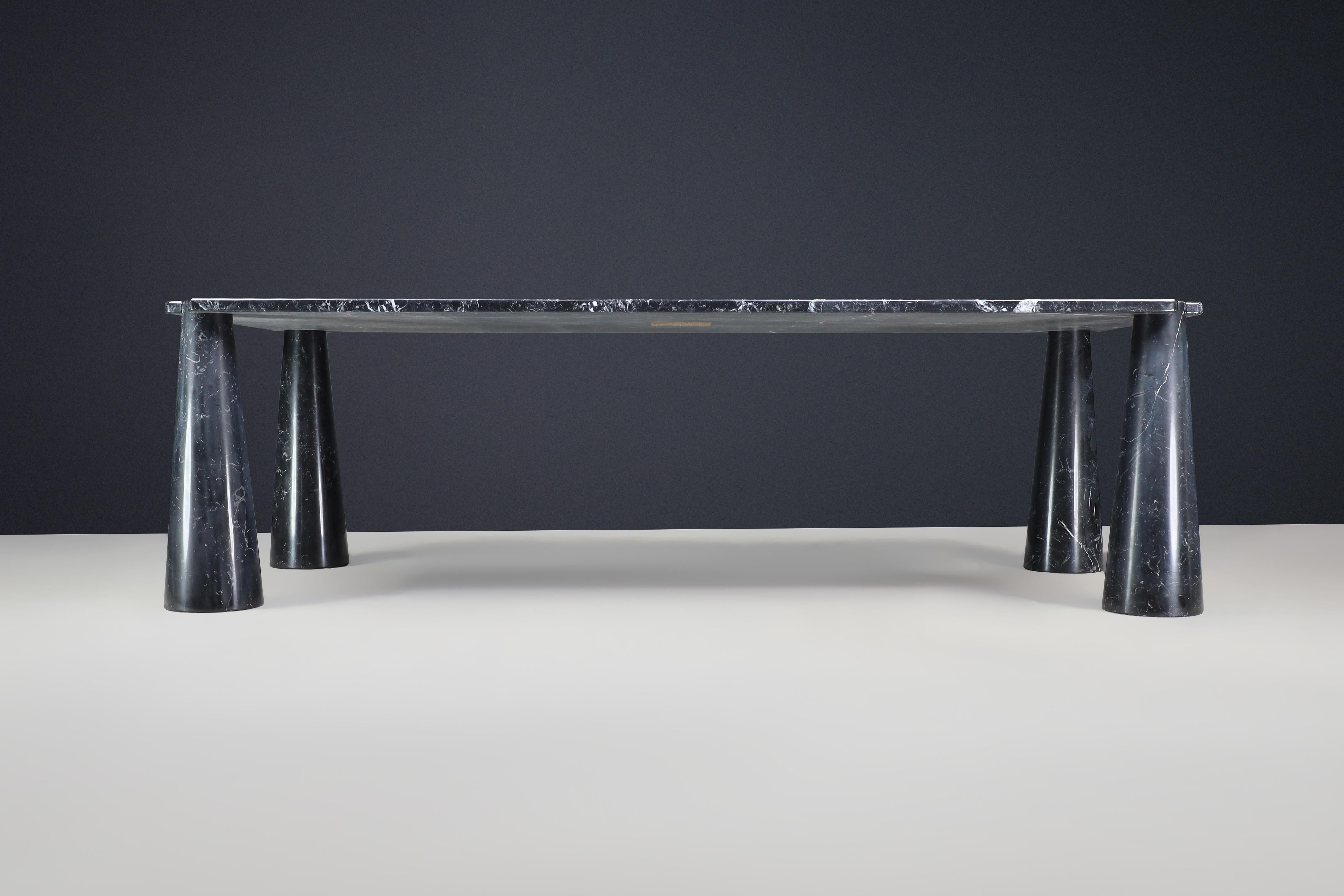 Marble Angelo Mangiarotti for Skipper Eros Rectangular Dining table- Executive desk For Sale