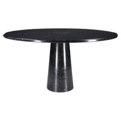 Angelo Mangiarotti for Skipper 'Eros' Round Dining Table in Marquina Marble 1970