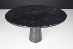 Angelo Mangiarotti for Skipper 'Eros' Round Dining Table in Marquina Marble