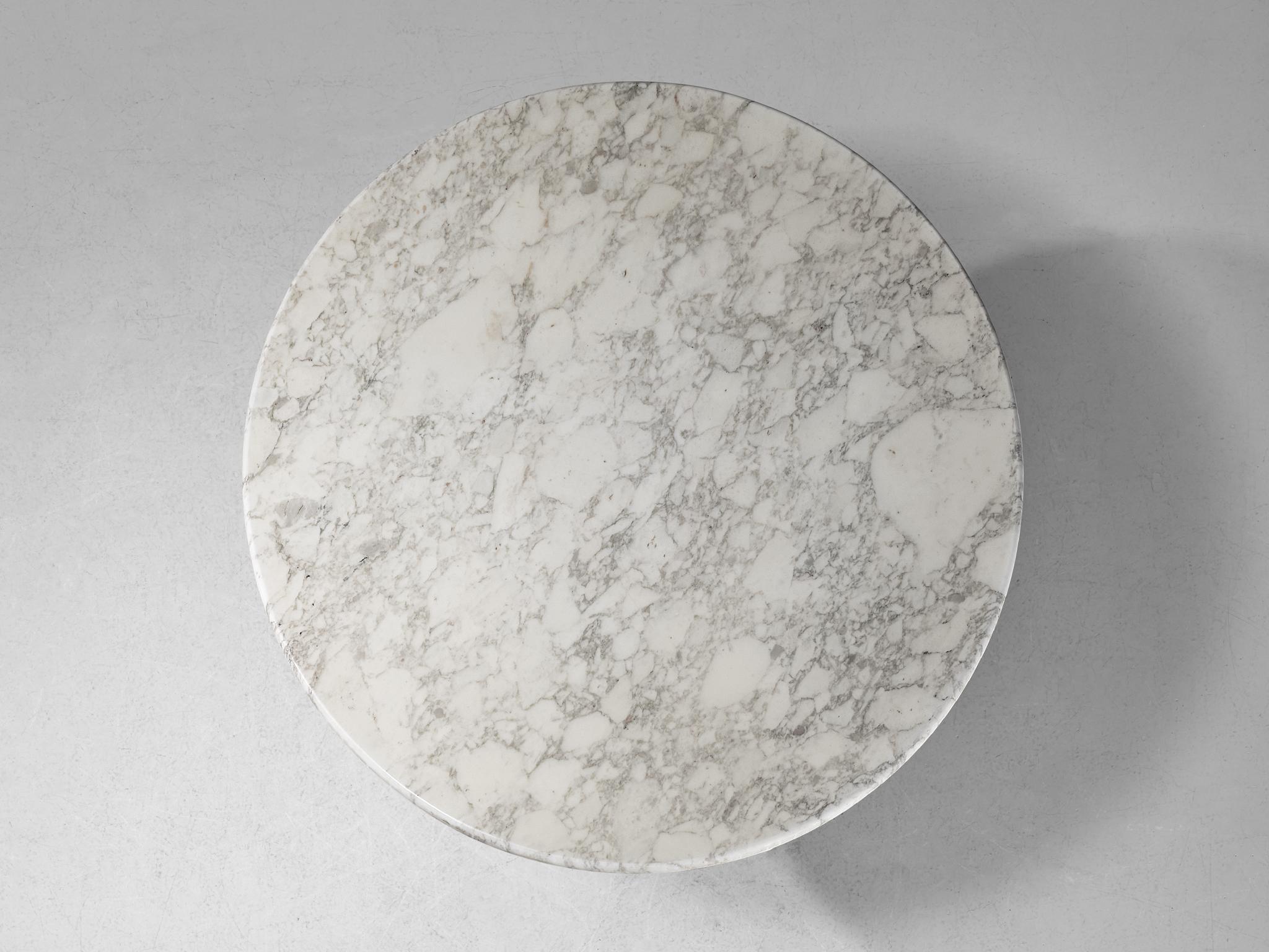 Post-Modern Angelo Mangiarotti for Skipper 'M1' Dining Table in Calacatta Marble  For Sale