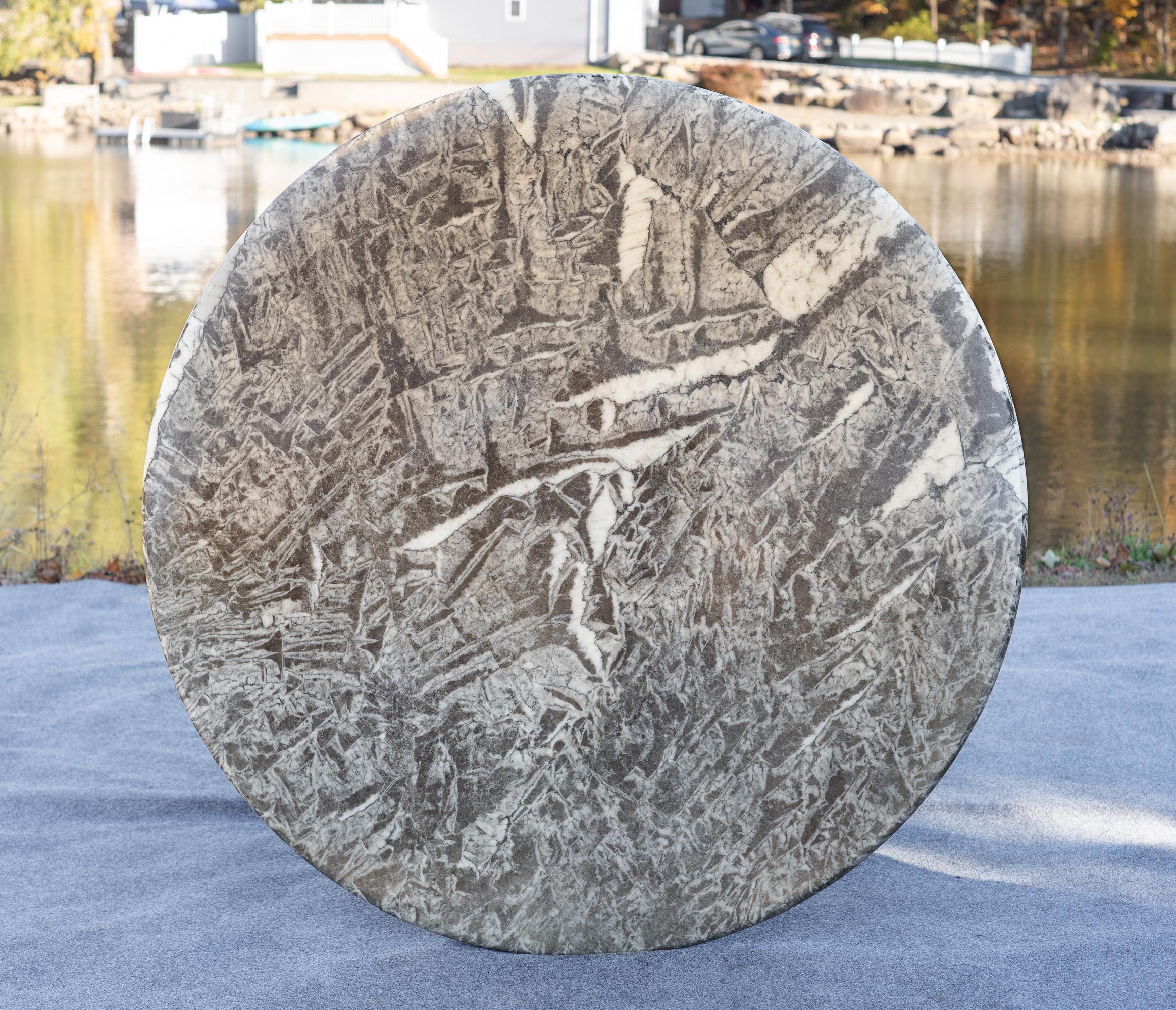 Angelo Mangiarotti pour Skipper Model M1 Table de salle à manger en Arabescato unique en vente 8