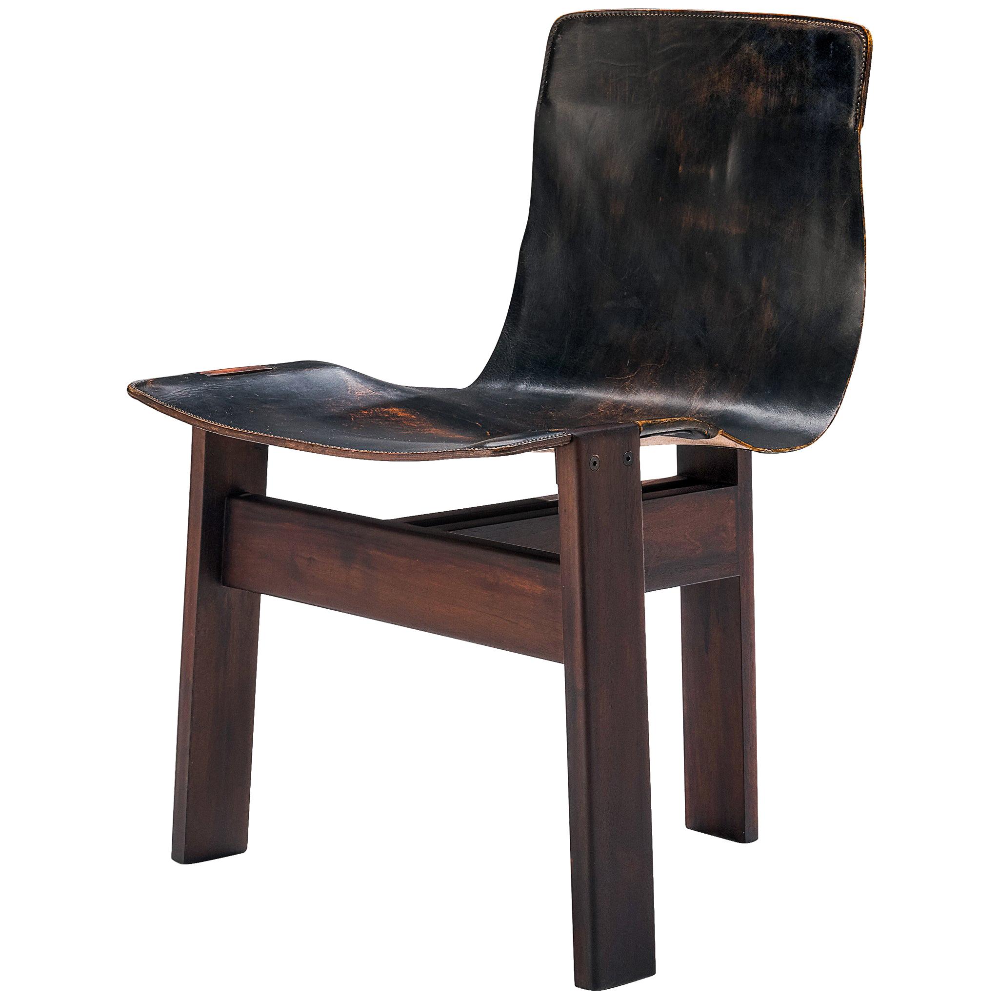 Angelo Mangiarotti for Skipper 'Tre 3' Chair in Leather