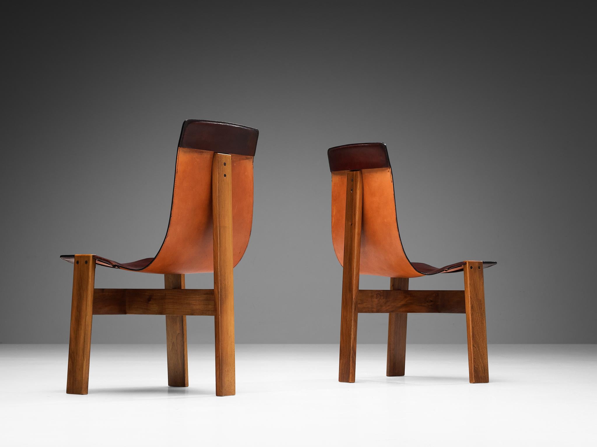 Mid-Century Modern Angelo Mangiarotti for Skipper 'Tre 3' Dining Chairs