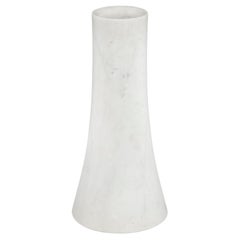 Vintage Angelo Mangiarotti for Skipper Vase in Carrara Marble