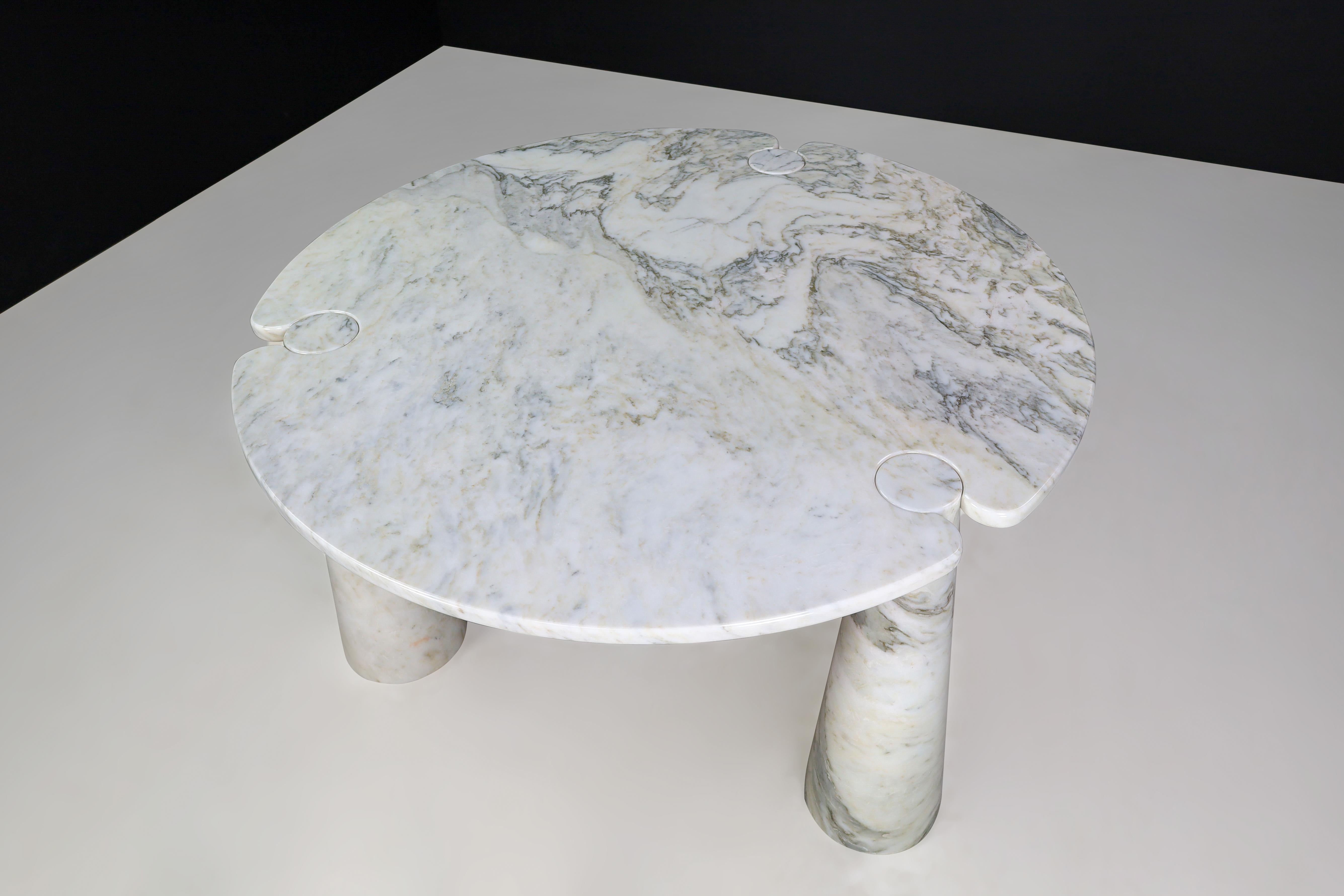 Angelo Mangiarotti for Skipper White Carrara Marble 