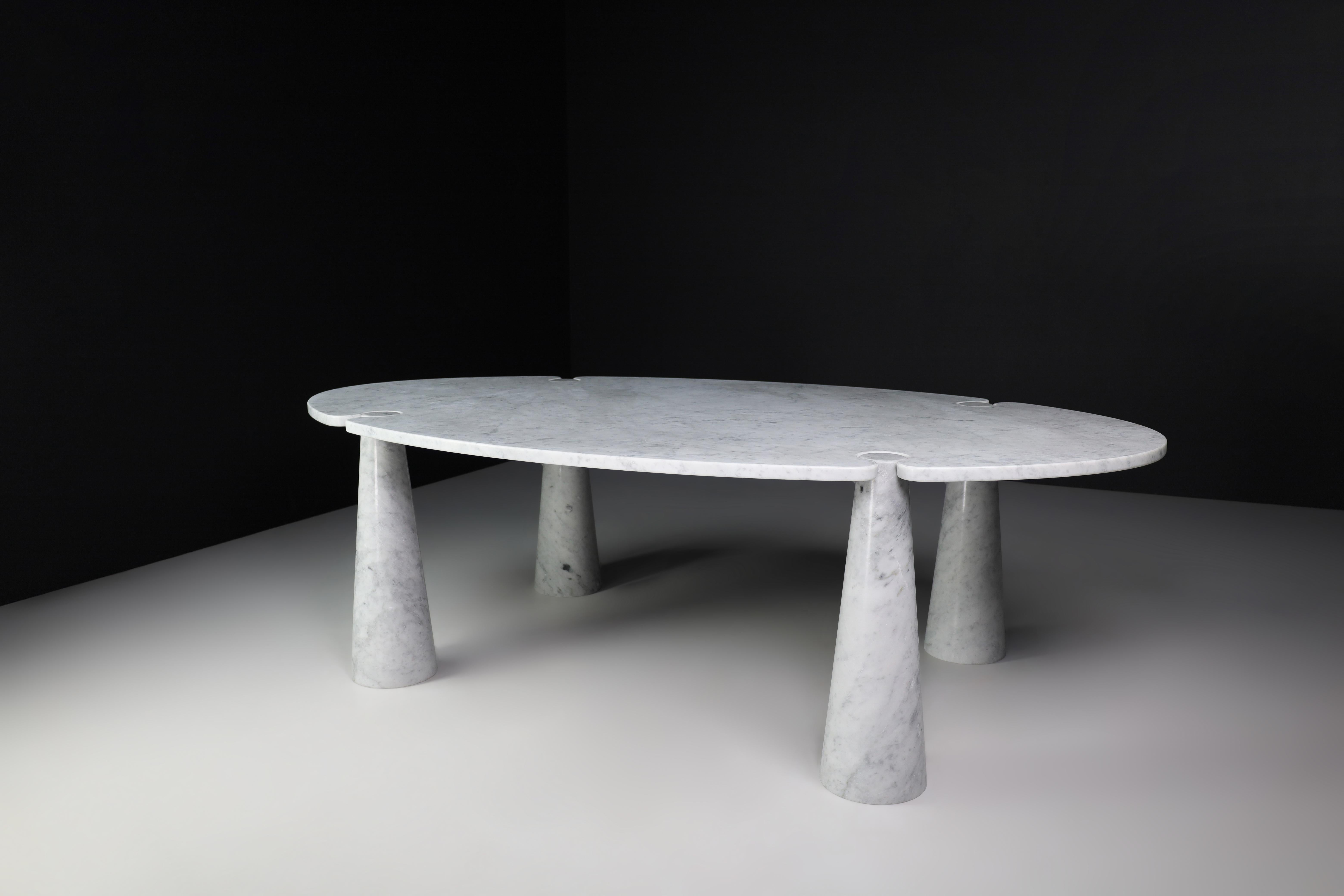 Angelo Mangiarotti for Skipper White Carrara Marble 