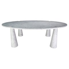 Angelo Mangiarotti for Skipper White Carrara Marble "Eros" XXL Dining table 1970