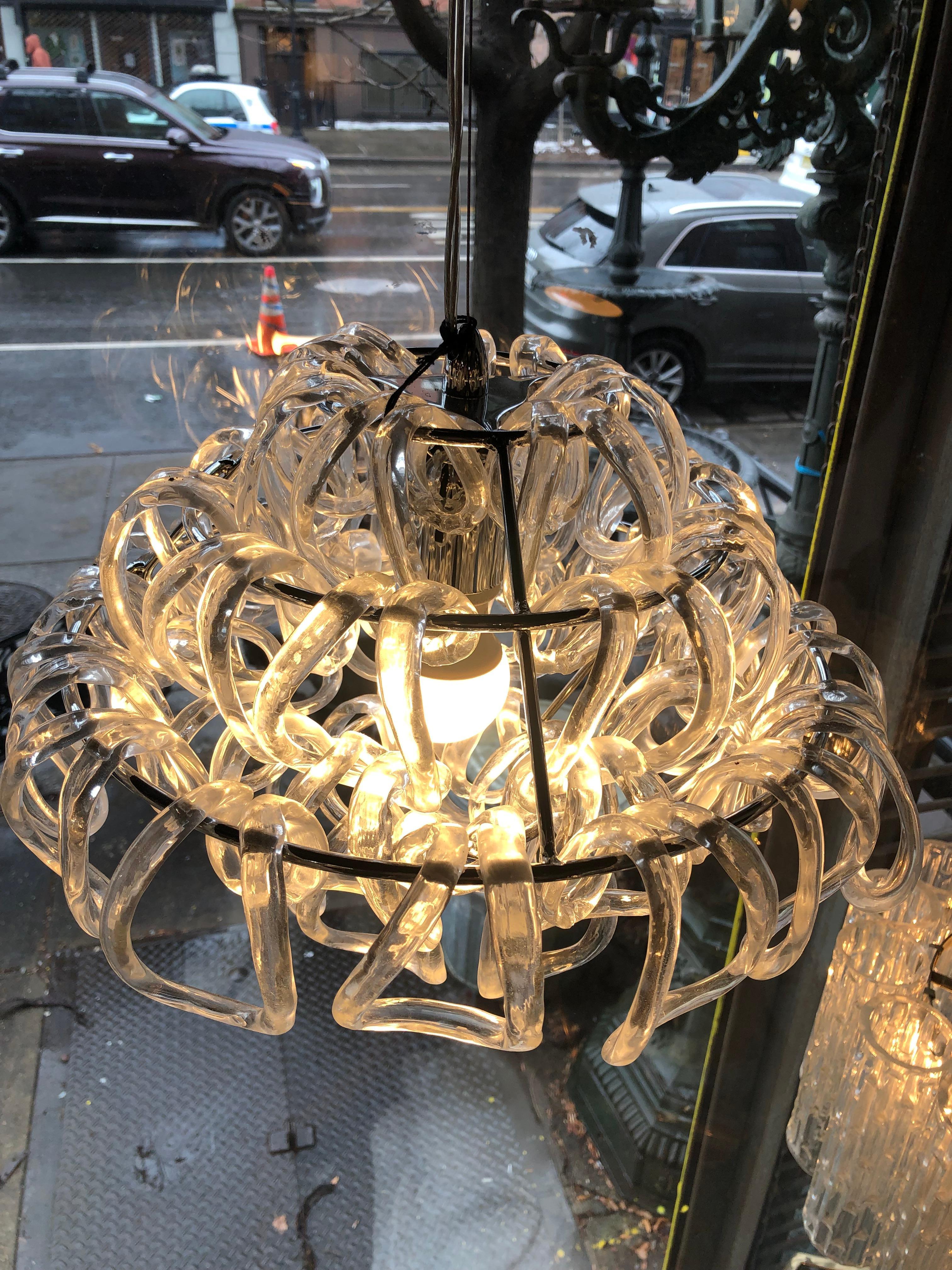 Angelo Mangiarotti for Vistosi 'Giogali' Chandelier In Good Condition For Sale In Brooklyn, NY