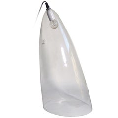 Angelo Mangiarotti Glass Table Lamp Model Ghost Skipper, Italy