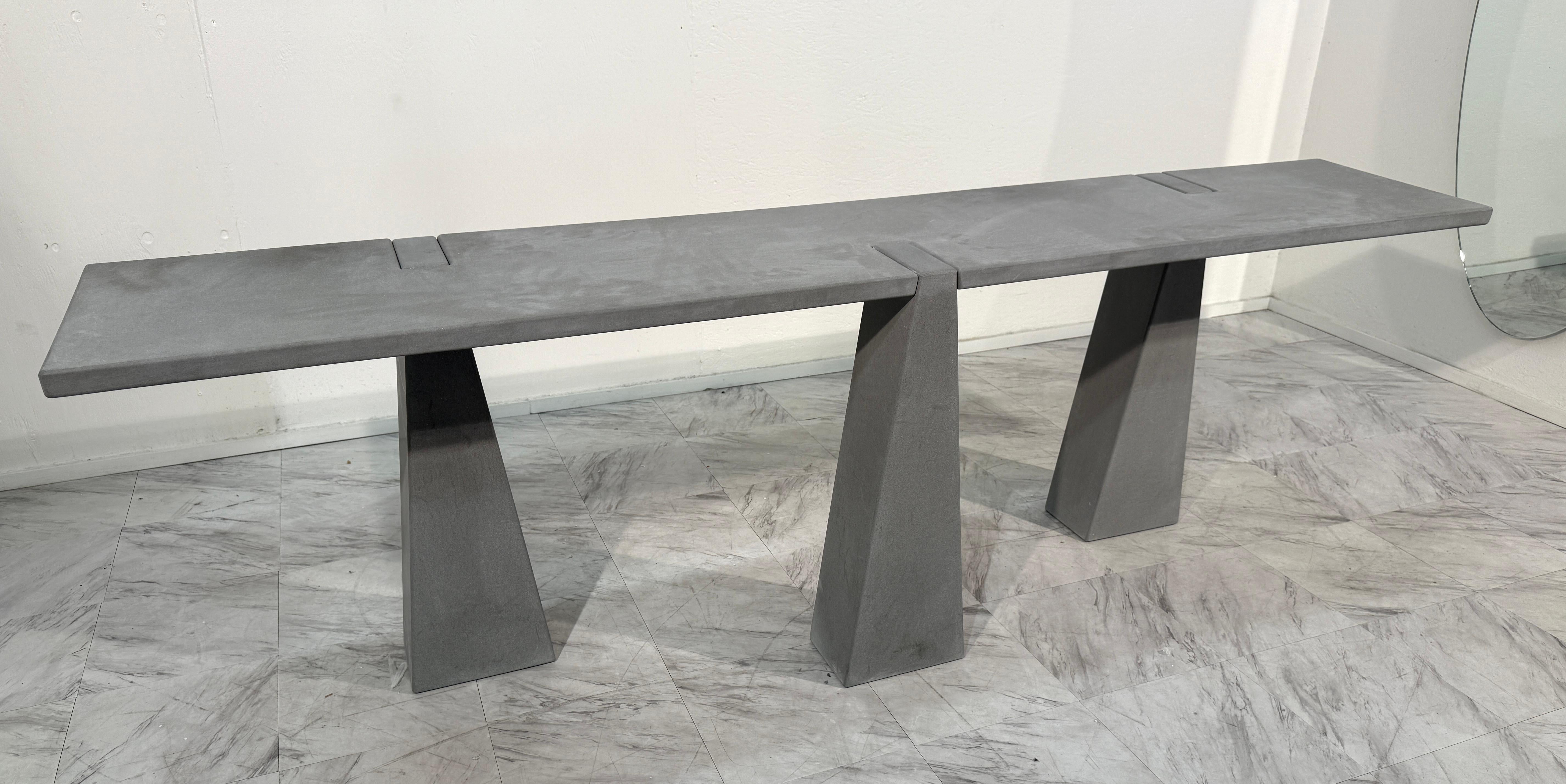 Moderne Angelo Mangiarotti Table console série '' Inca '' pour Skipper 1970 en vente