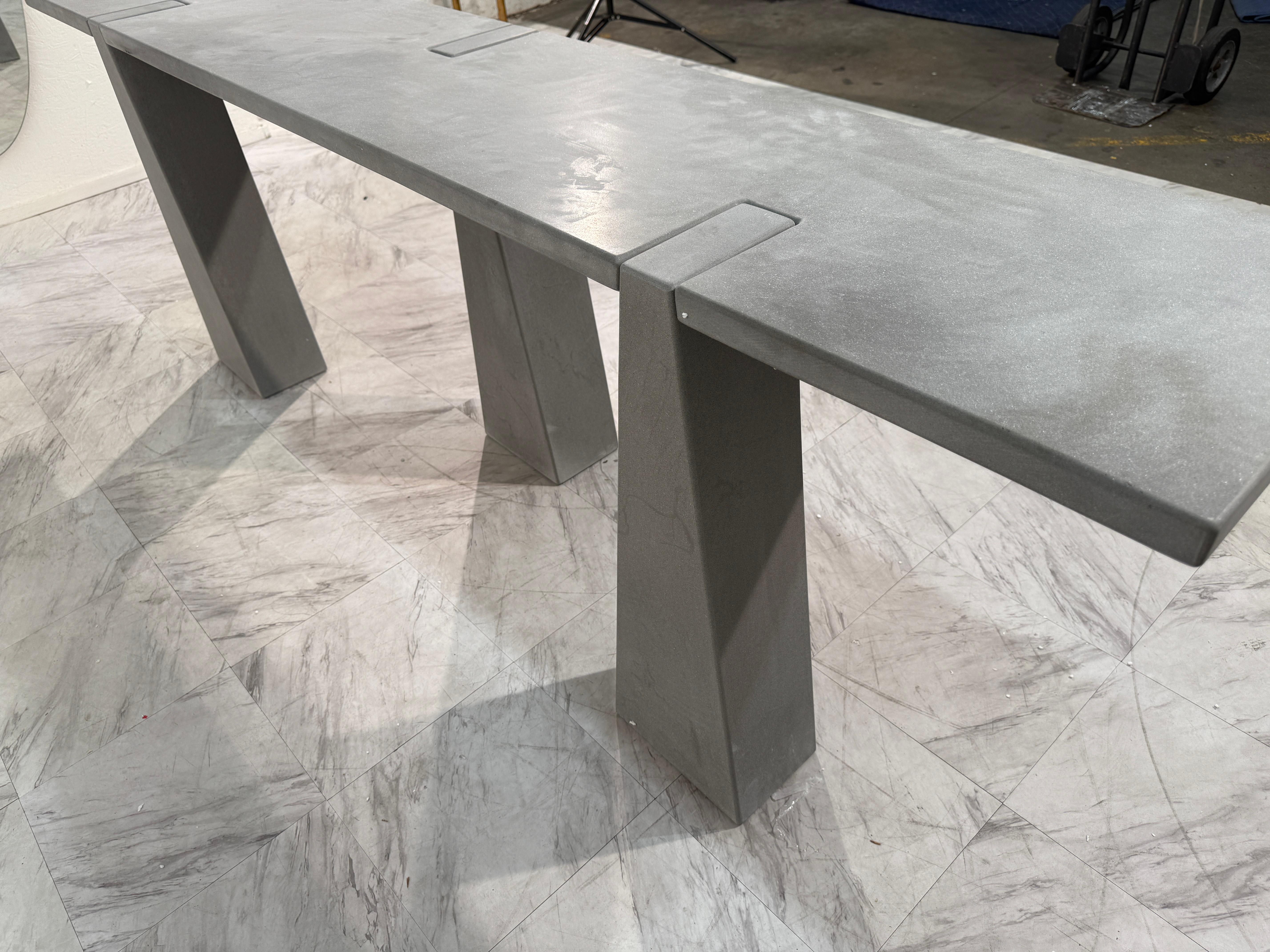 Fin du 20e siècle Angelo Mangiarotti Table console série '' Inca '' pour Skipper 1970 en vente
