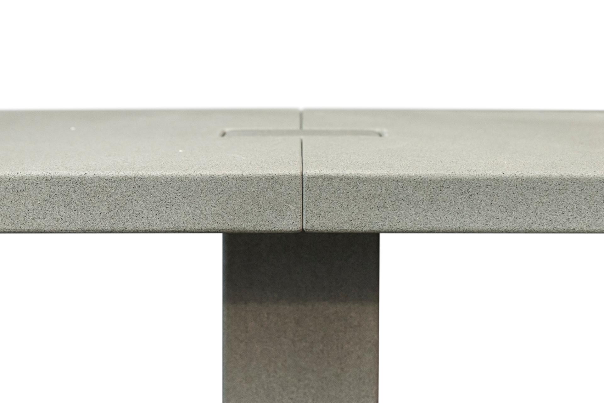 Angelo Mangiarotti, Incas Table Console, Pietra Serena, circa 1970, Italy 1