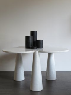 Angelo Mangiarotti Italian Carrara Marble Table Serie Eros for Skipper, 1970s