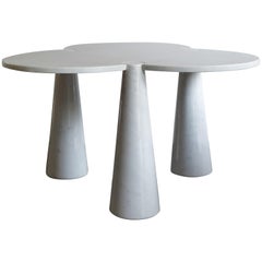 Angelo Mangiarotti Italian Carrara Marble Table Serie Eros for Skipper, 1970s