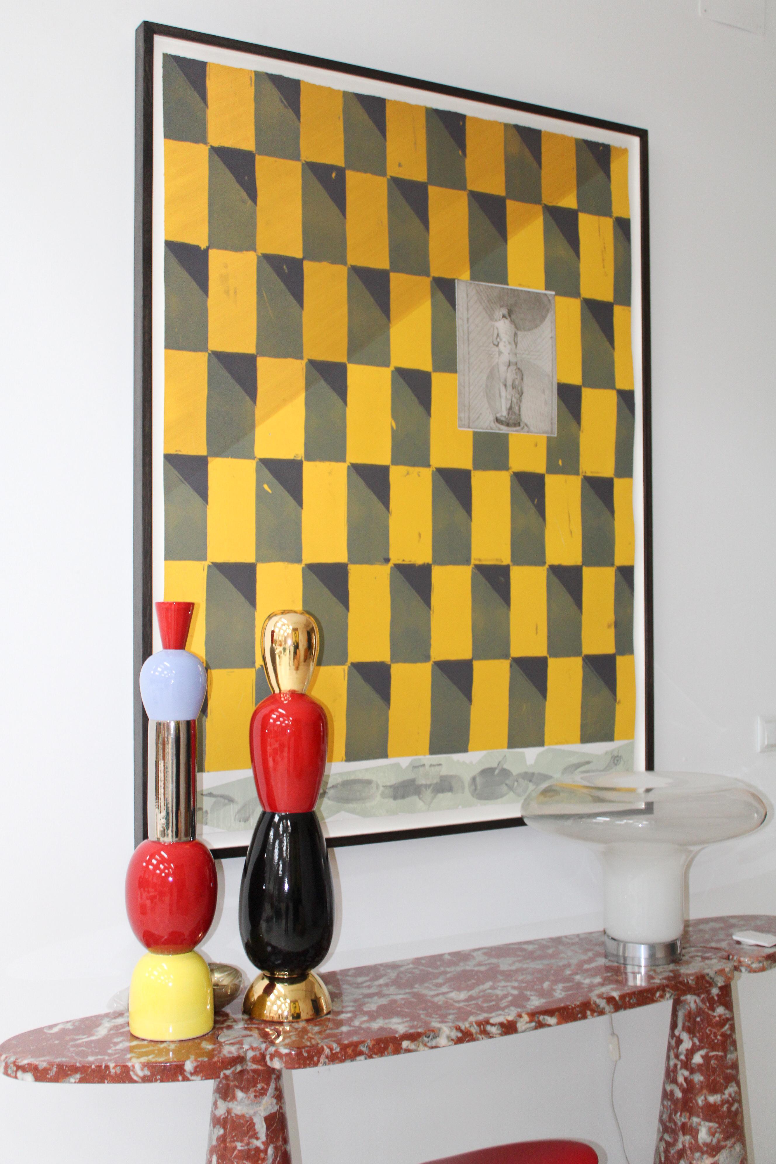 Angelo Mangiarotti Italian Eros Console as a Pair Red Marble for Skipper For Sale 6