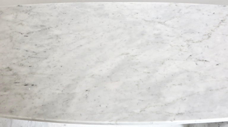 Angelo Mangiarotti Italian Eros Console White Carrara Marble for Skipper, 1971 5