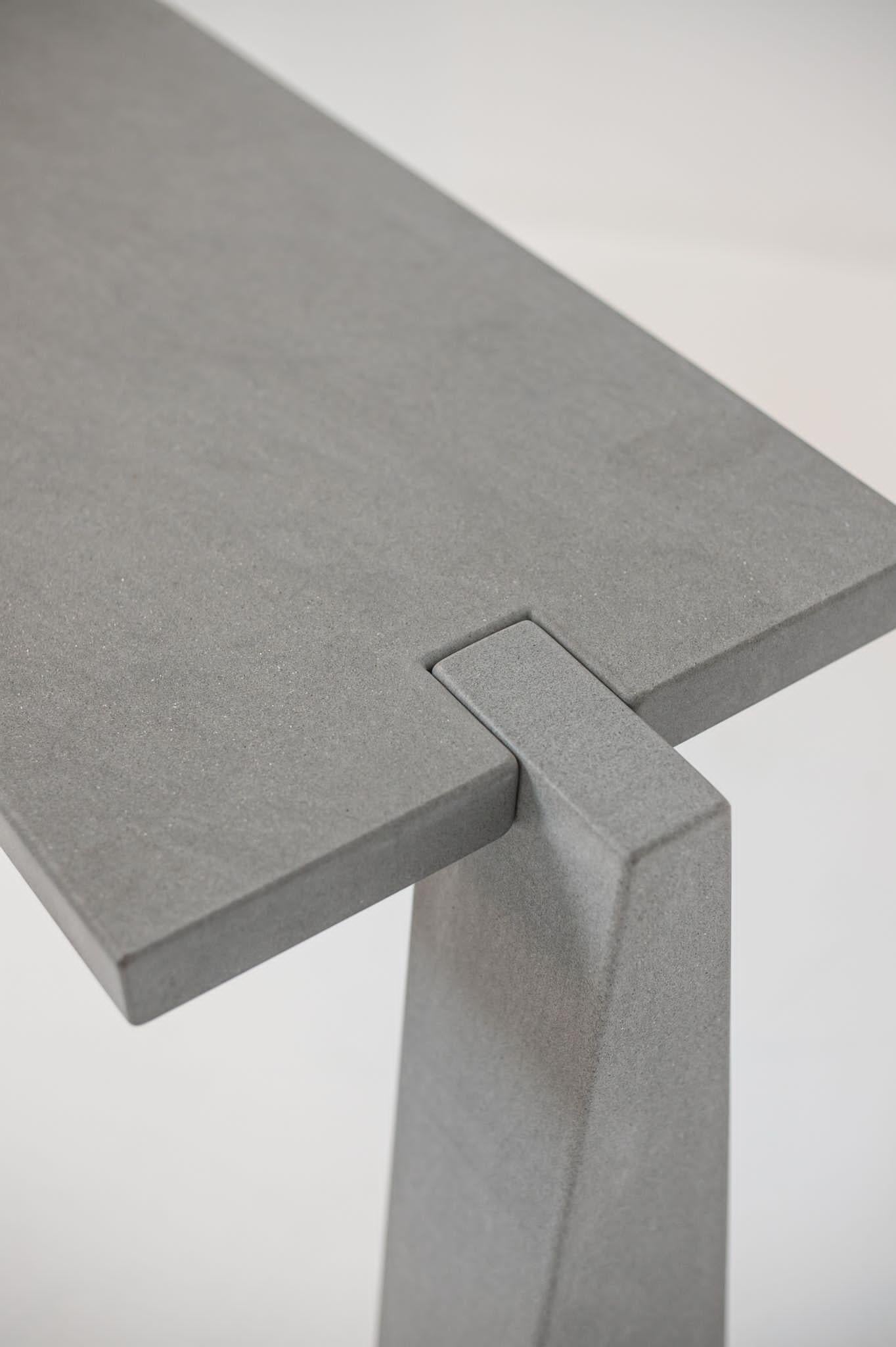 Angelo Mangiarotti Italian Inca Pietra Serena Marble Console for Skipper 1978 For Sale 7