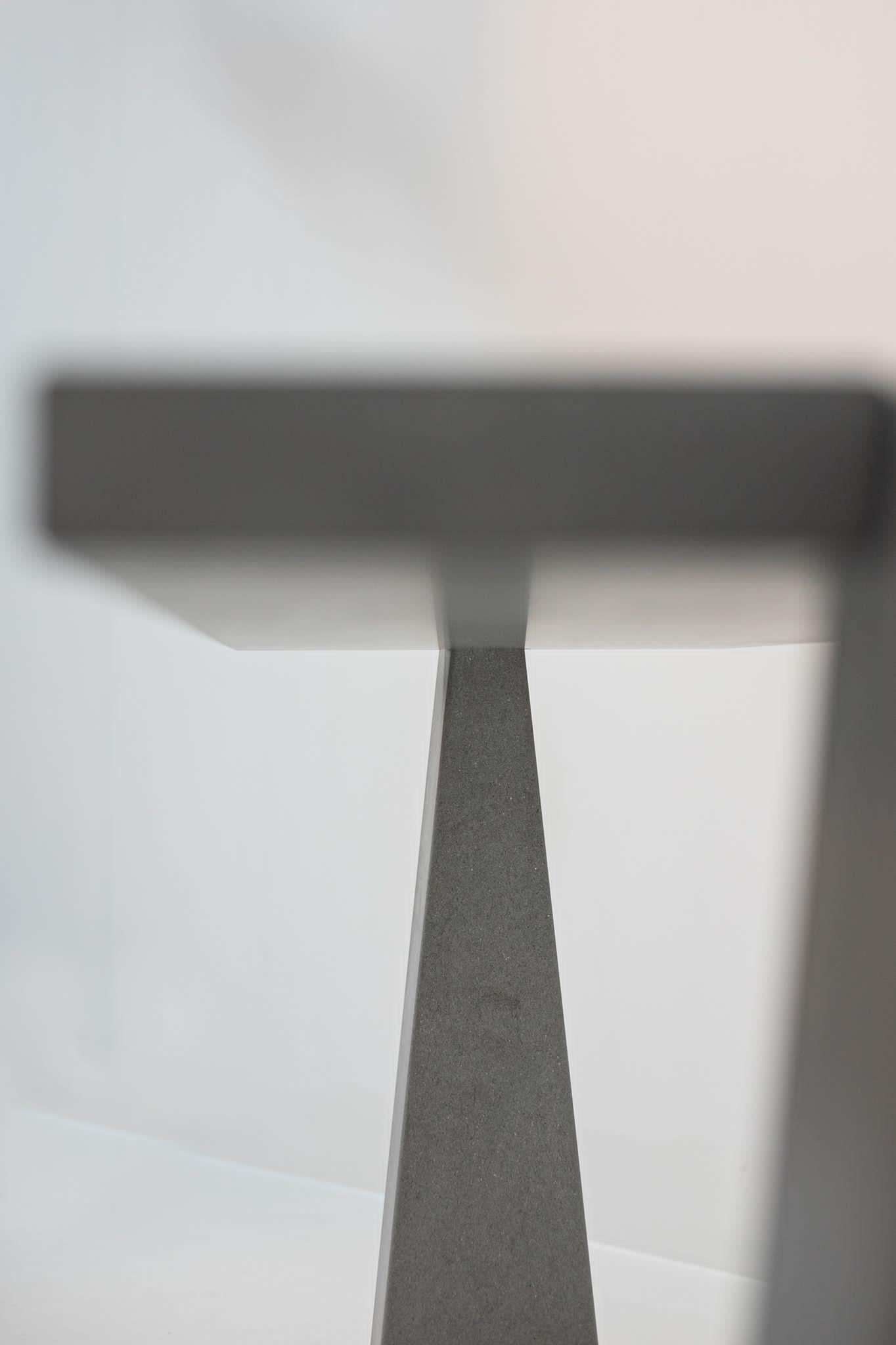 Angelo Mangiarotti Italian Inca Pietra Serena Marble Console for Skipper 1978 For Sale 4