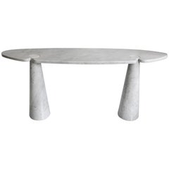 Angelo Mangiarotti Italian White Carrara Marble Eros Console for Skipper