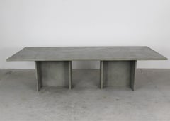 Angelo Mangiarotti Mesa rectangular grande de arenisca Fabricación italiana 1970