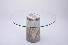Angelo Mangiarotti Large Italian Marble Dining Table Model Castore, 1975