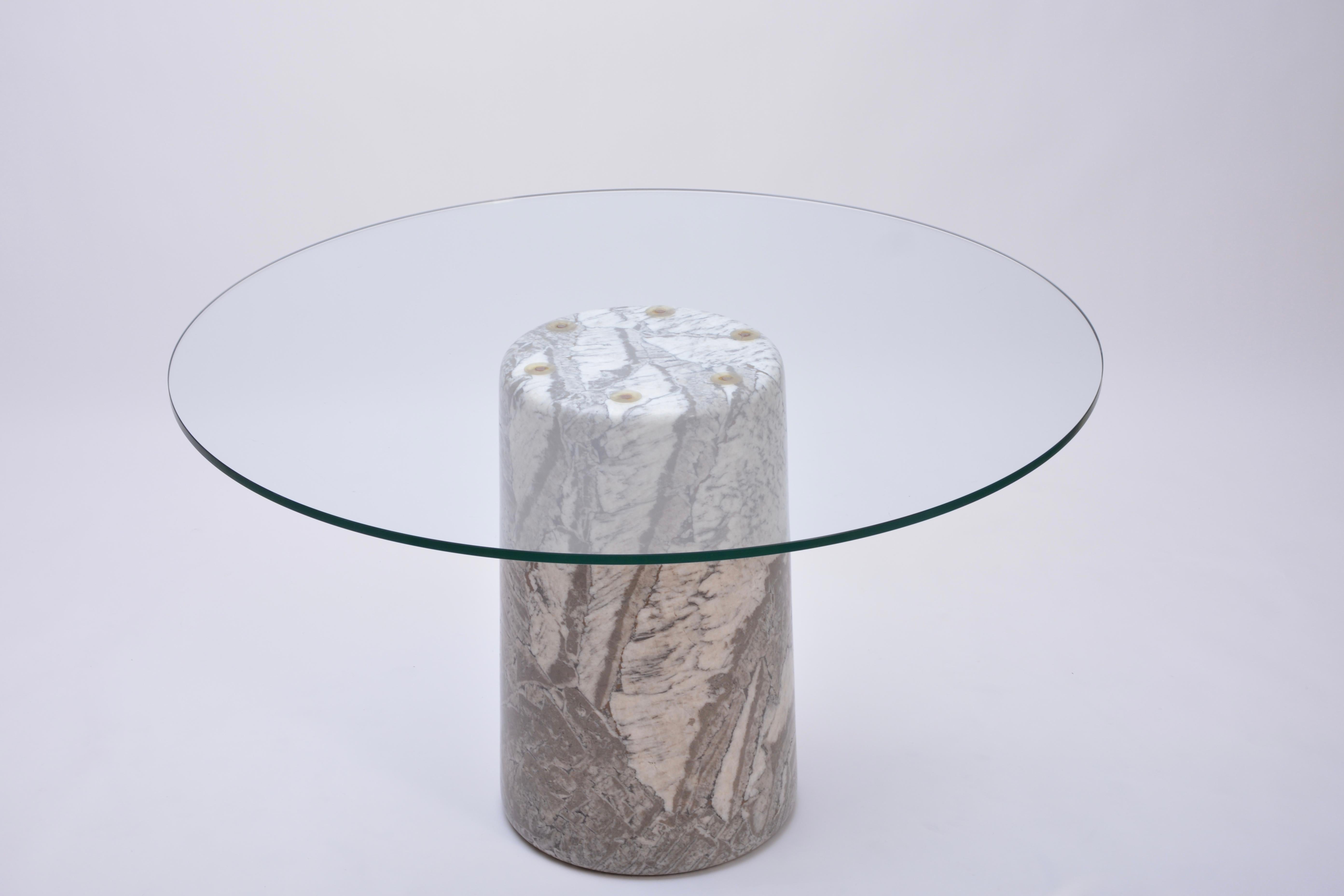 Angelo Mangiarotti Large Italian Marble Dining Table Model Castore, 1975 For Sale 3