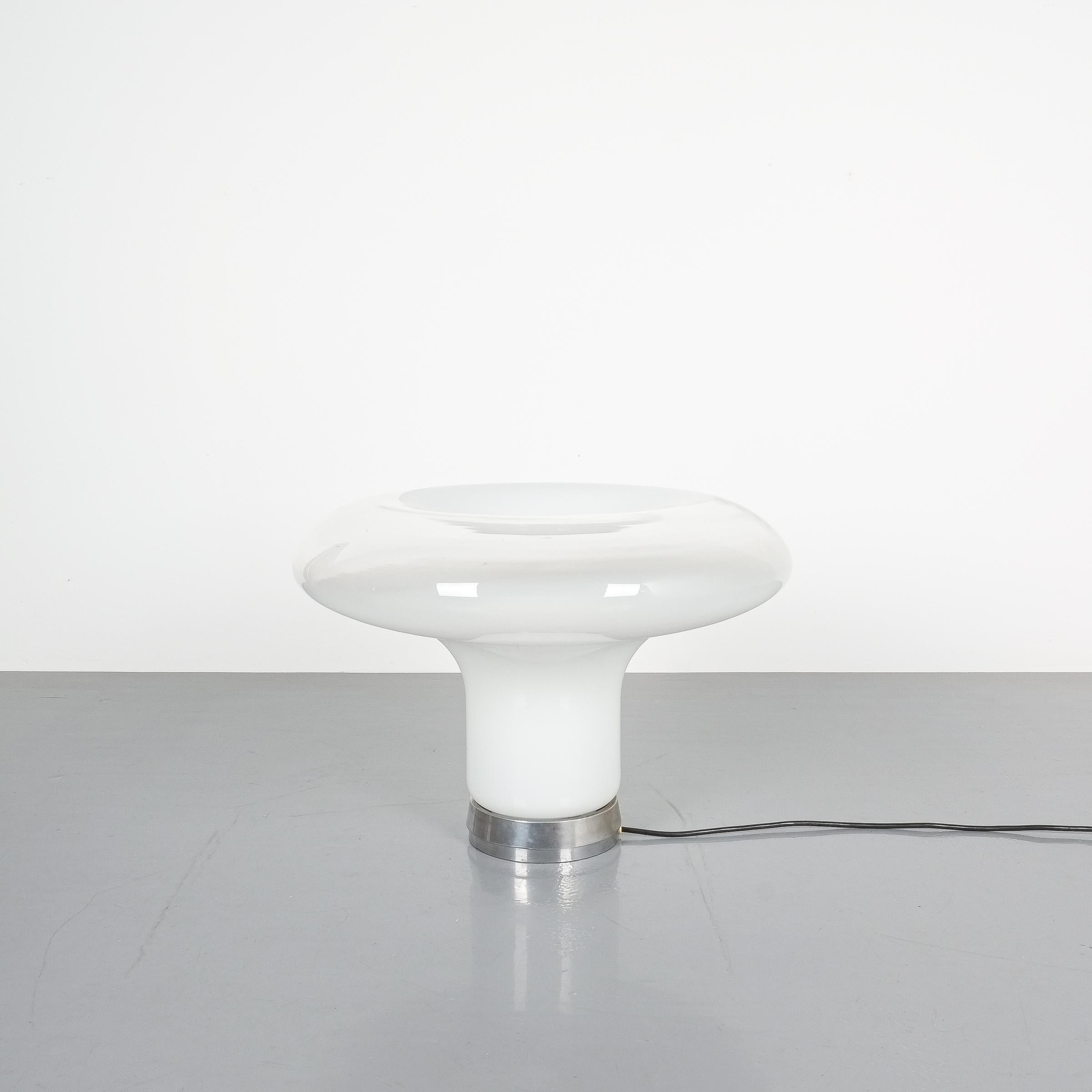 Angelo Mangiarotti Lesbo Table Lamp Artemide, Italy, 1967. Truly iconic and impressive 19.7