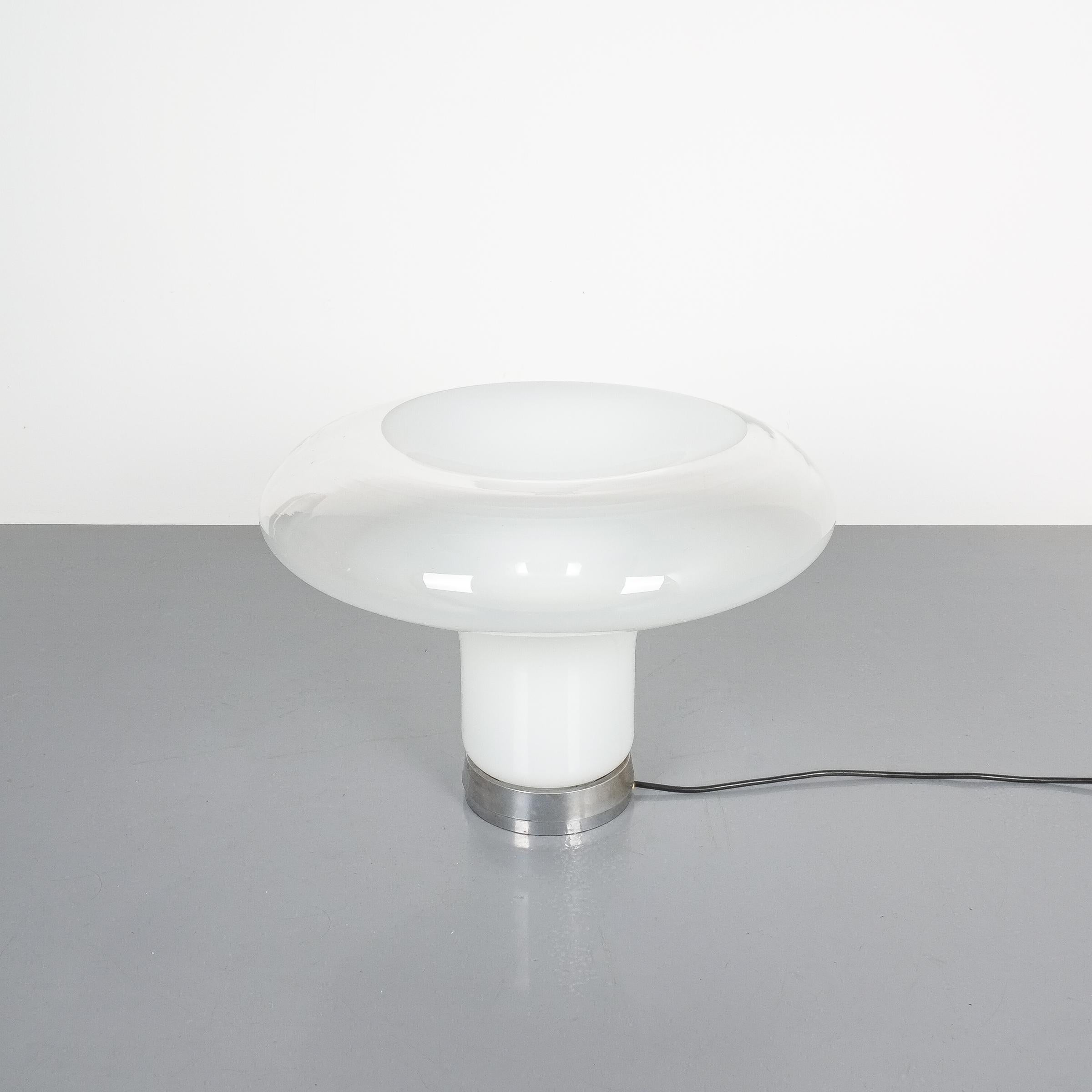 Mid-Century Modern Angelo Mangiarotti Lesbo Table Lamp Artemide, Italy, 1967