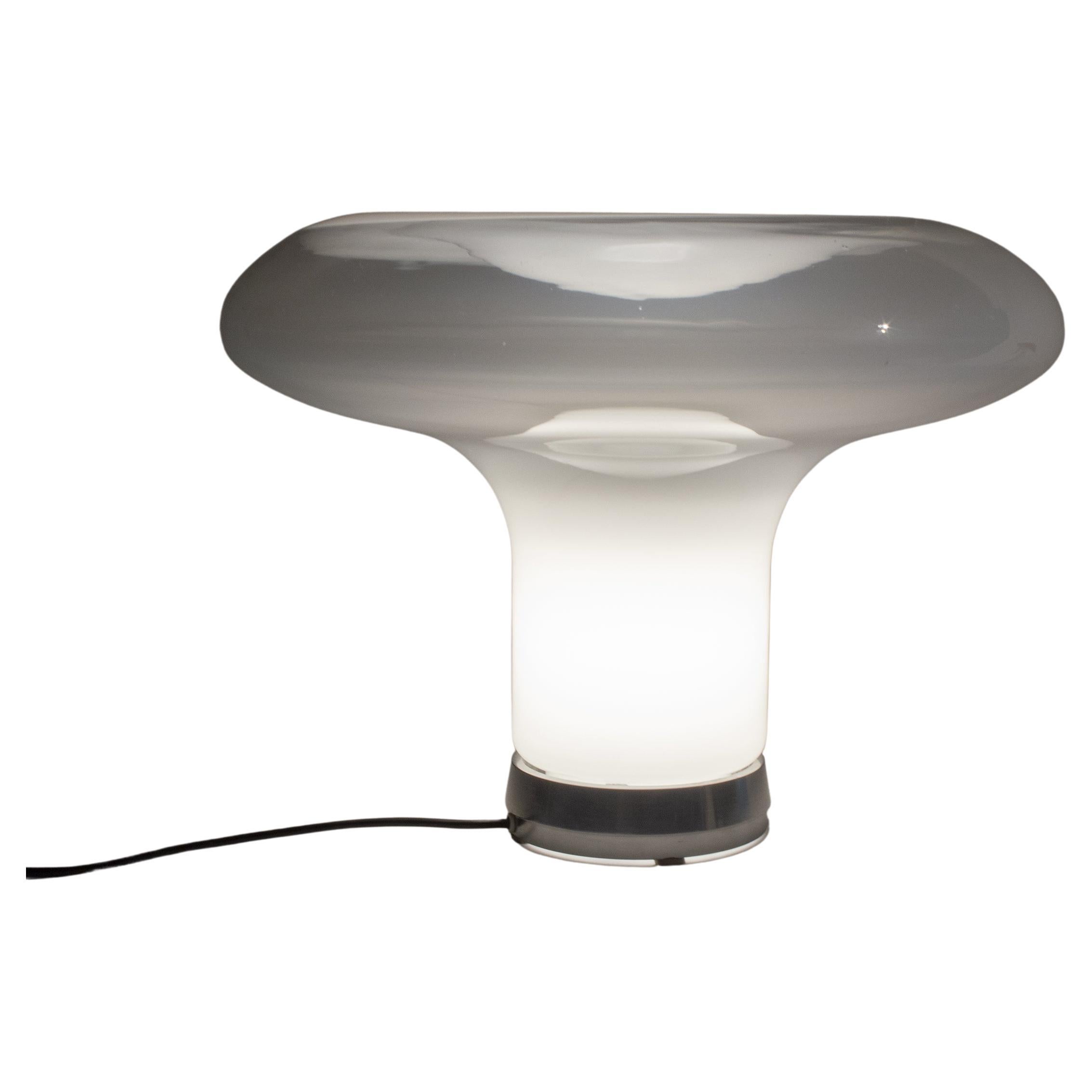 Angelo Mangiarotti Lesbo Table Lamp for Artemide Italian Blown Glass 1960s
