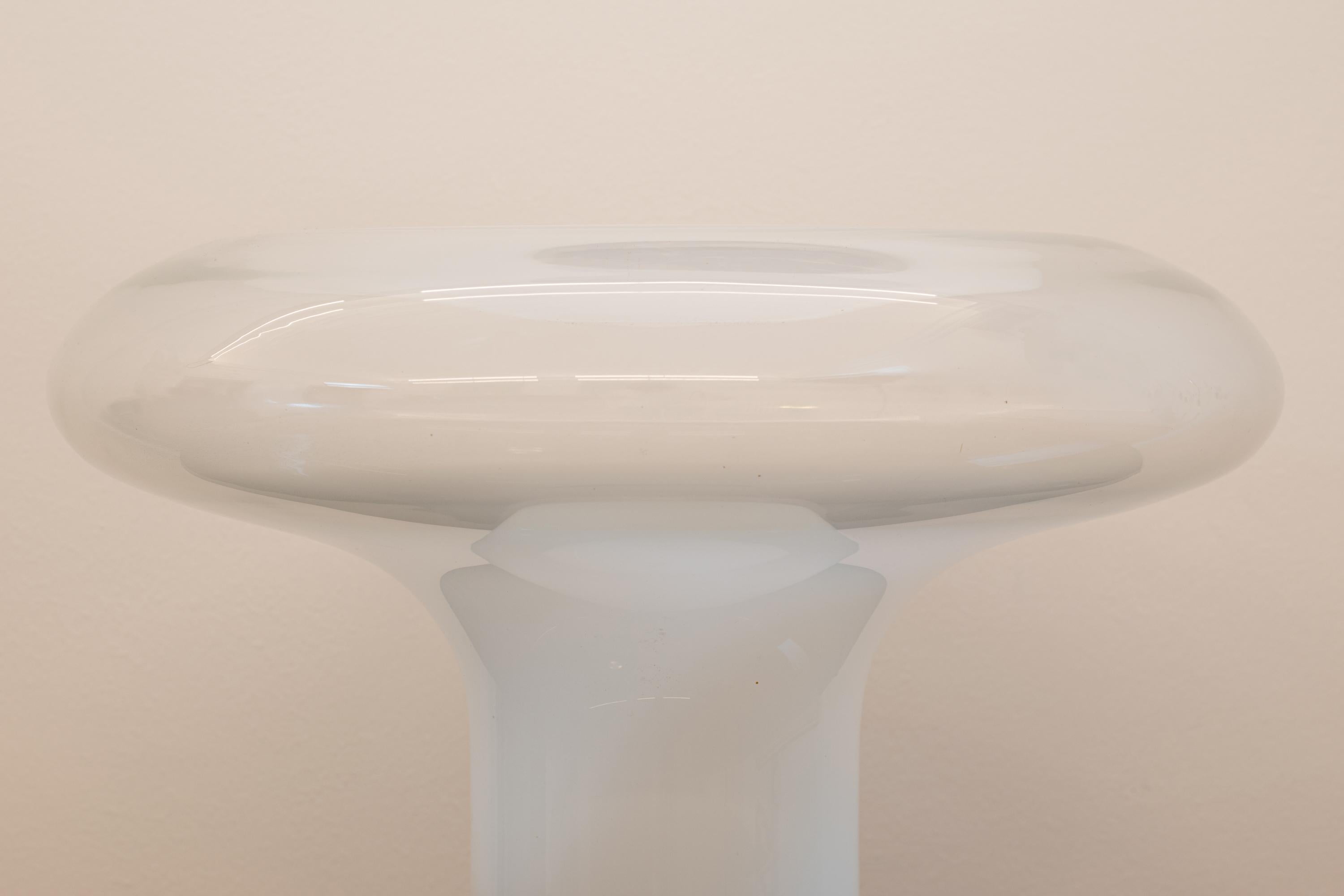 Autre Lampe de bureau Lesbo Angelo Mangiarotti en métal et verre soufflé par Artemide en vente